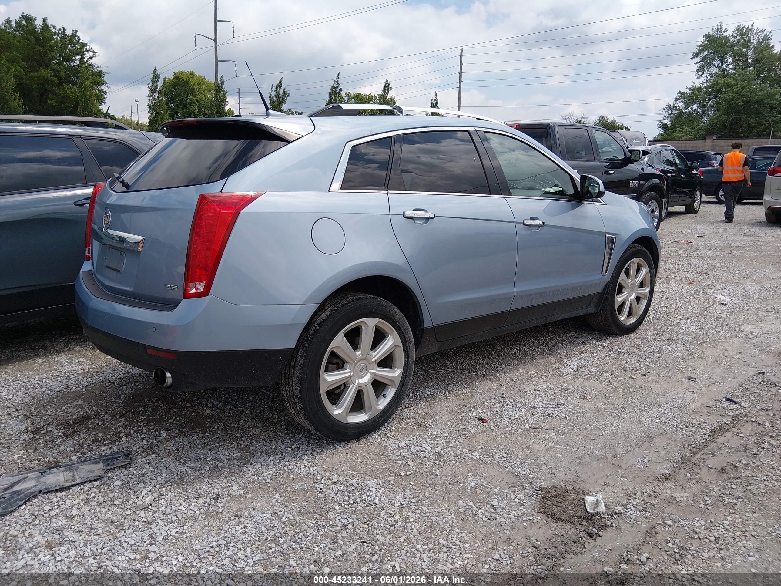 2014 Cadillac Srx Performance Collection Blue vin: 3GYFNFE37ES544698