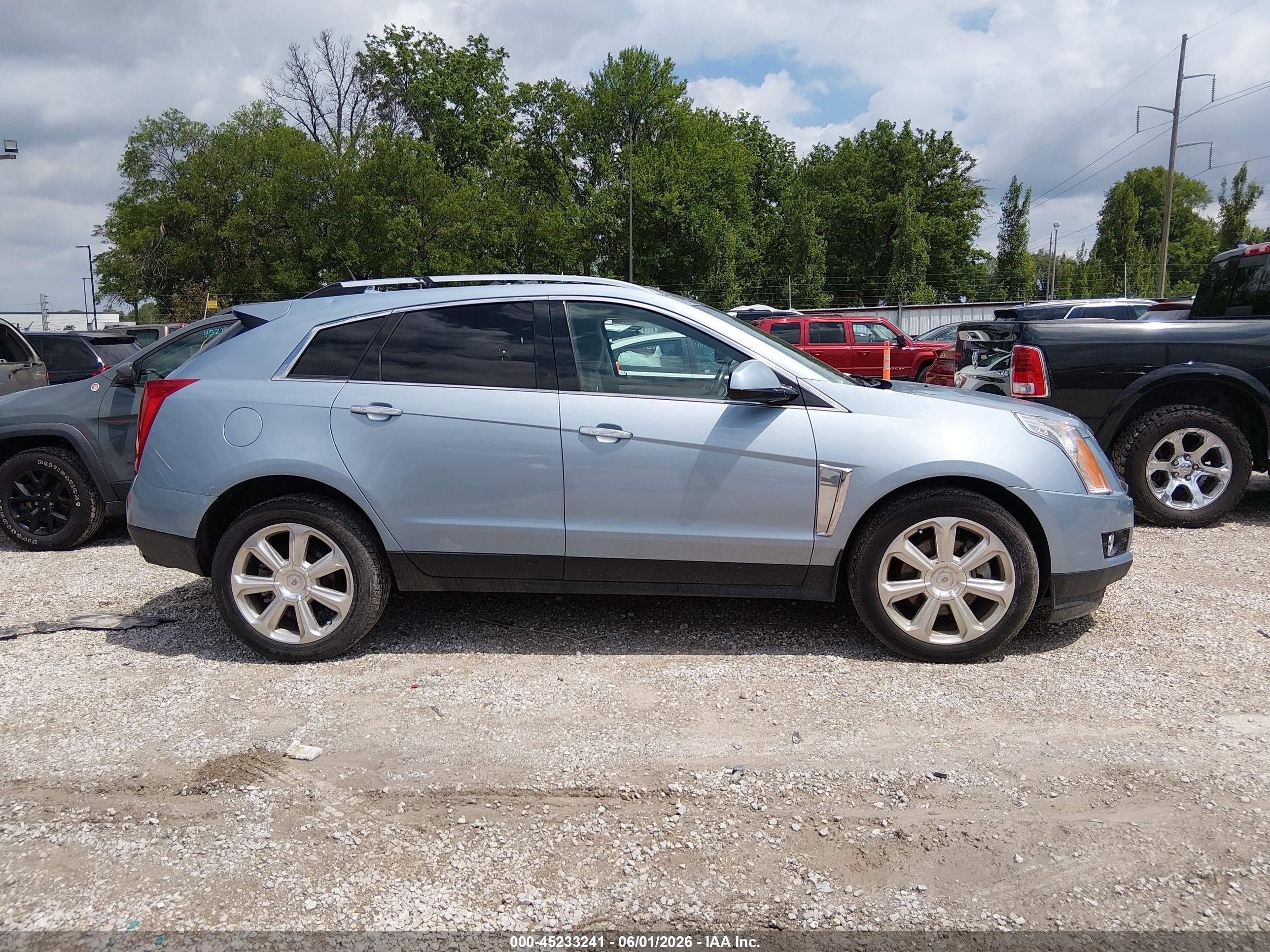2014 Cadillac Srx Performance Collection Blue vin: 3GYFNFE37ES544698