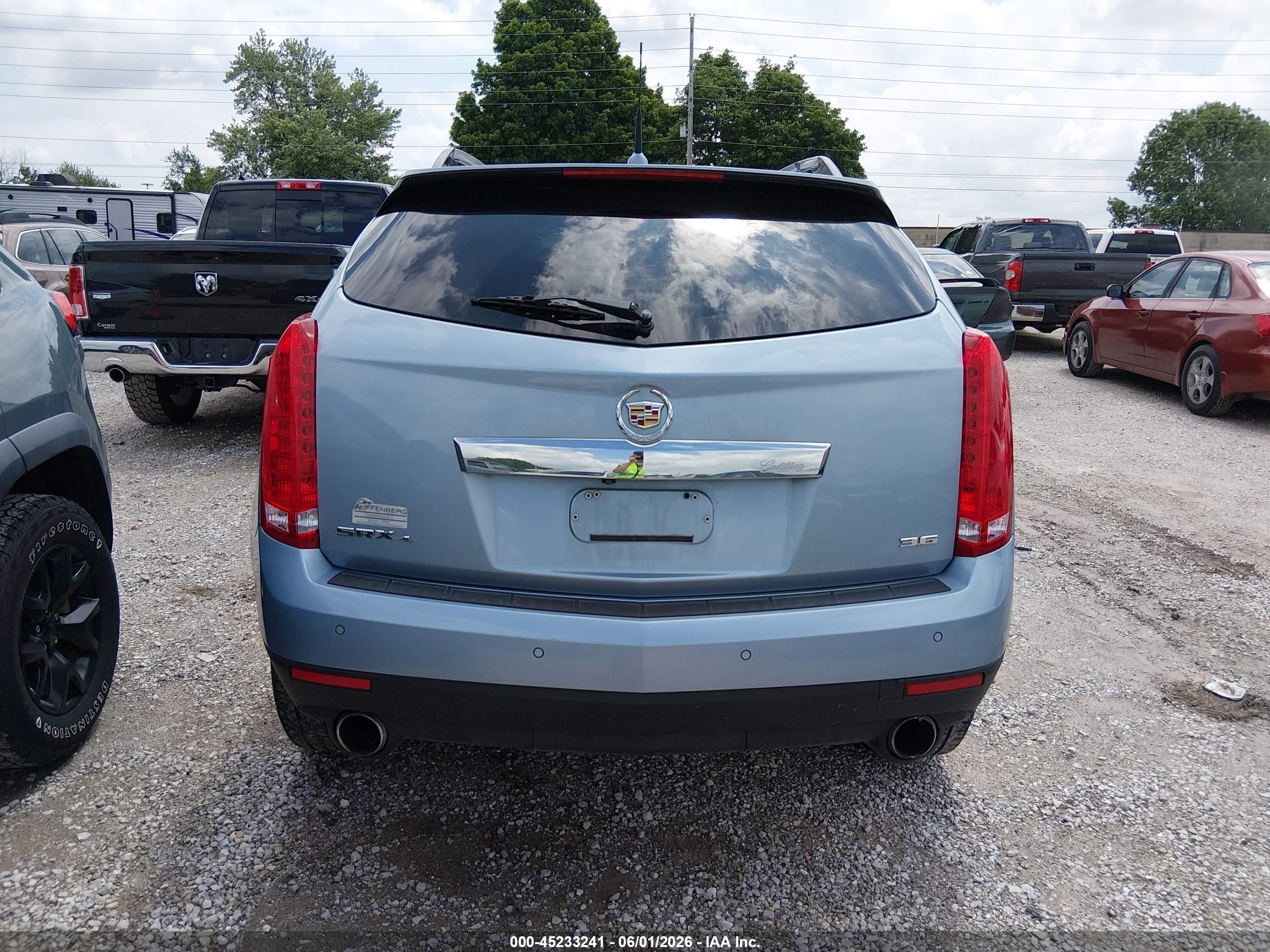 2014 Cadillac Srx Performance Collection Blue vin: 3GYFNFE37ES544698