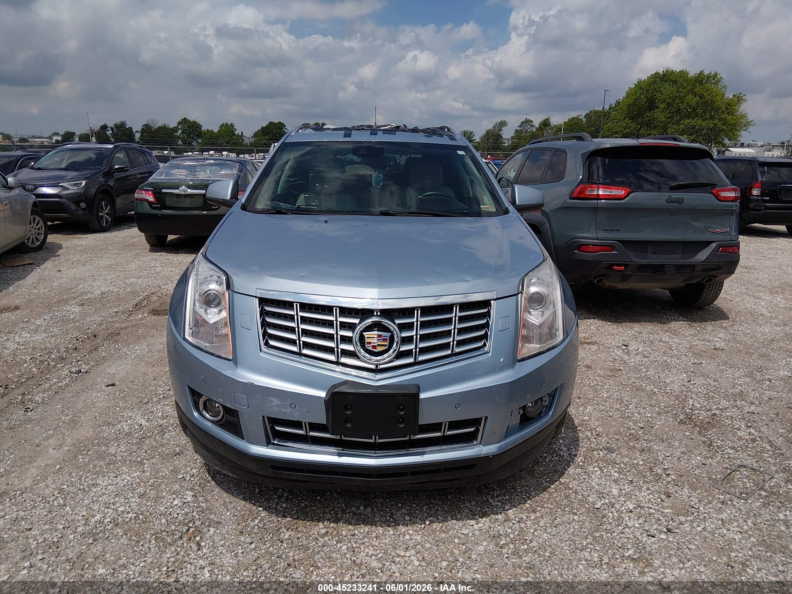2014 Cadillac Srx Performance Collection Blue vin: 3GYFNFE37ES544698