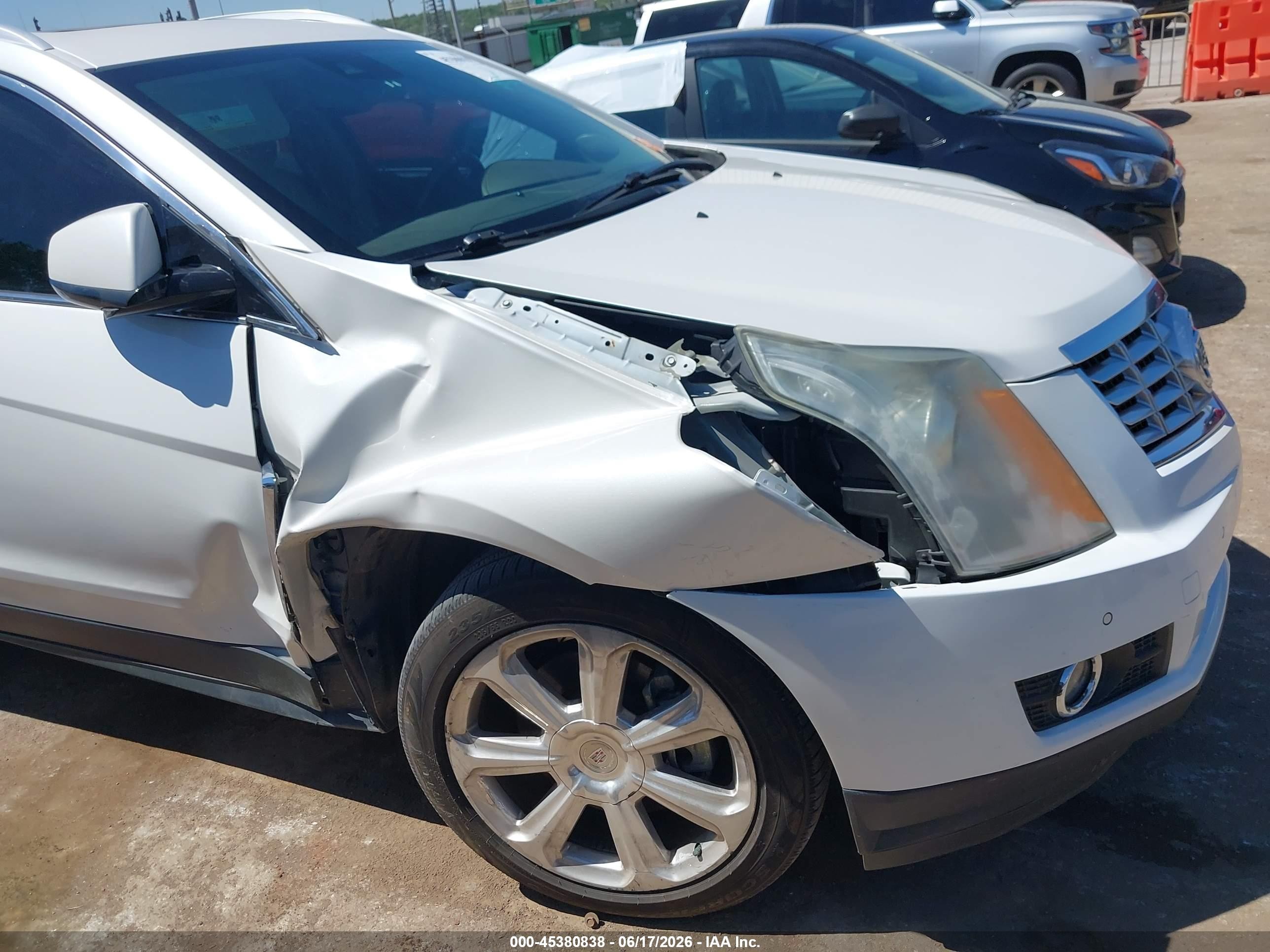2015 Cadillac Srx Performance Collection White vin: 3GYFNFE37FS624469