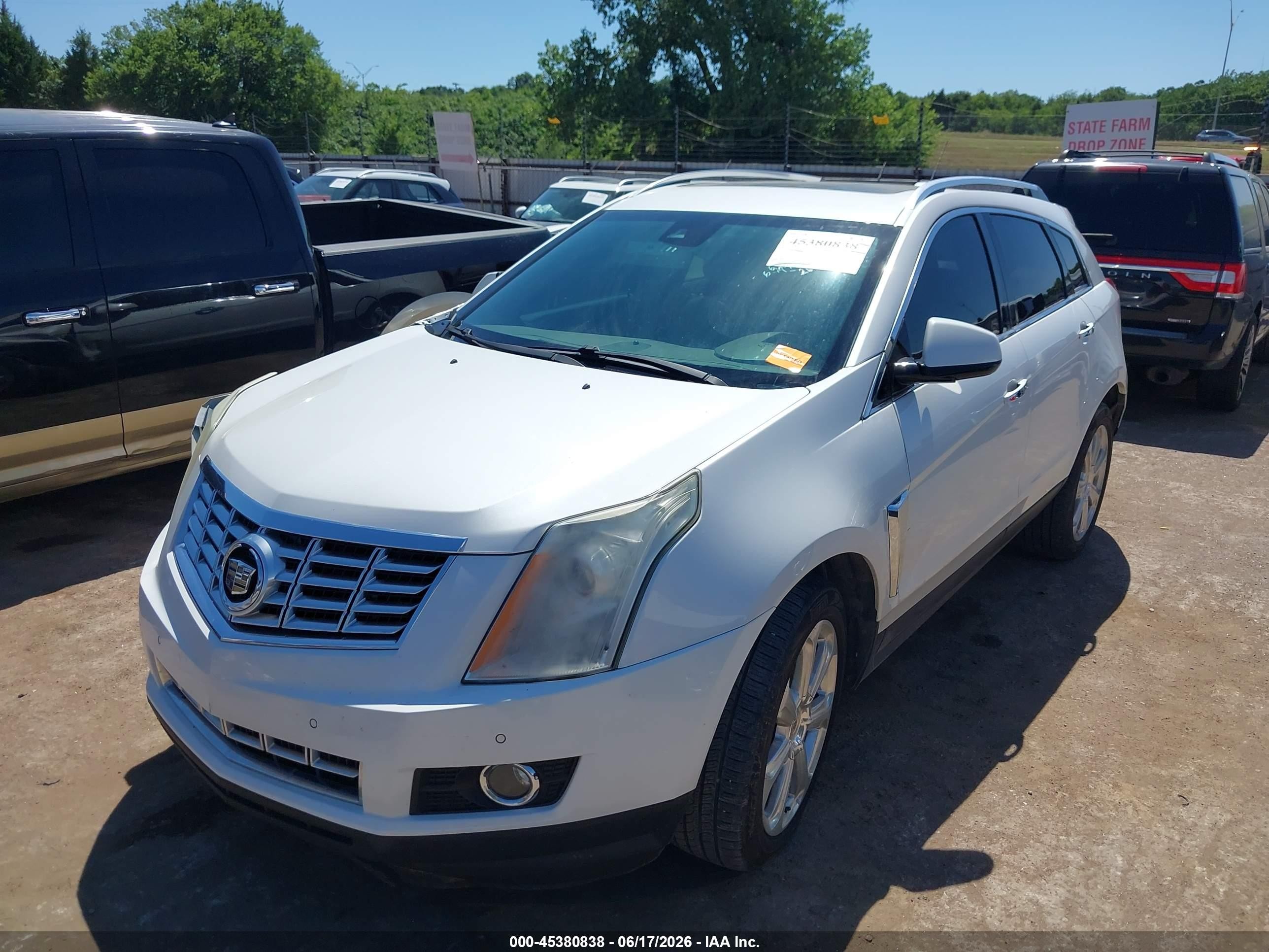 2015 Cadillac Srx Performance Collection White vin: 3GYFNFE37FS624469