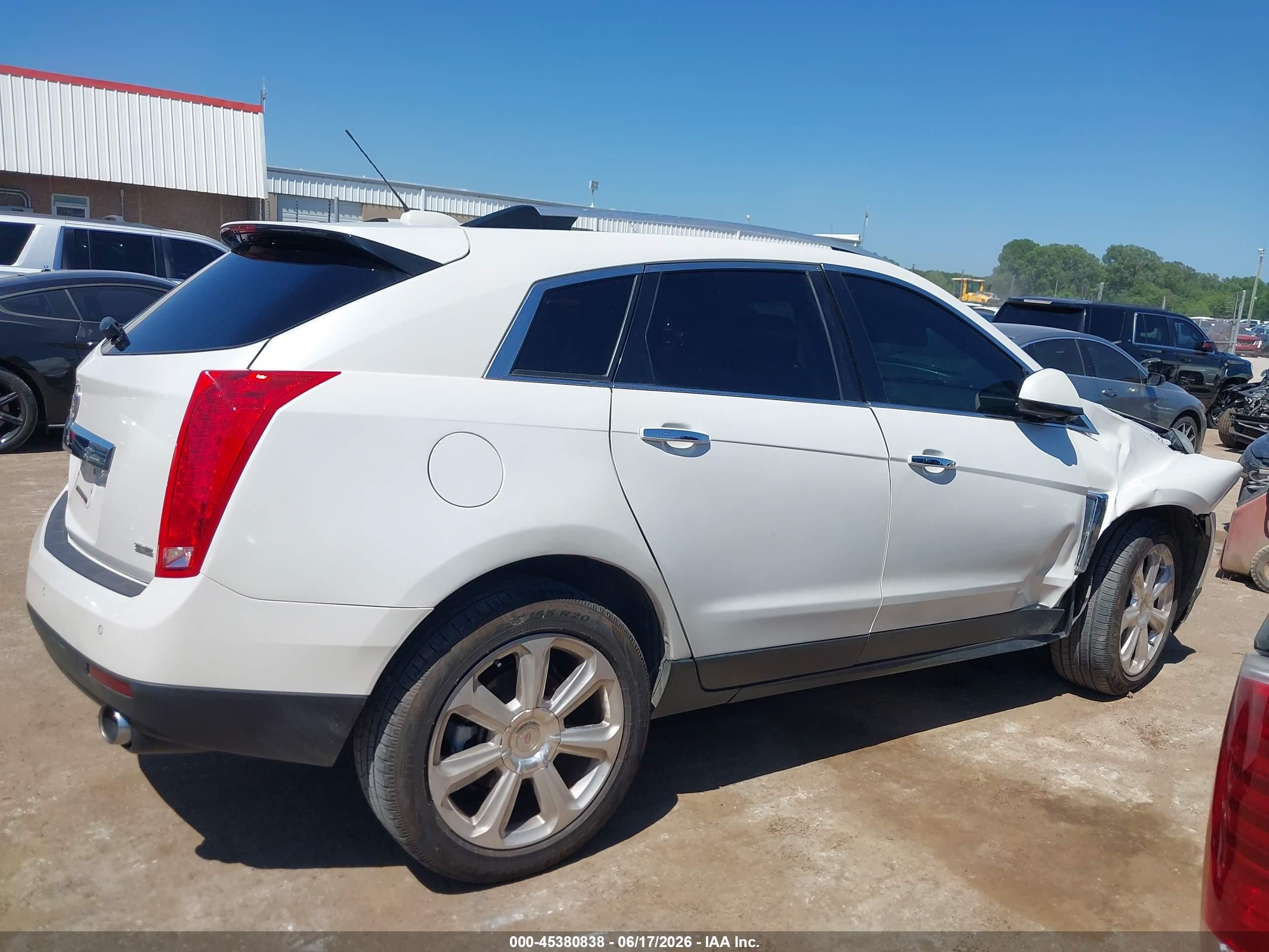 2015 Cadillac Srx Performance Collection White vin: 3GYFNFE37FS624469