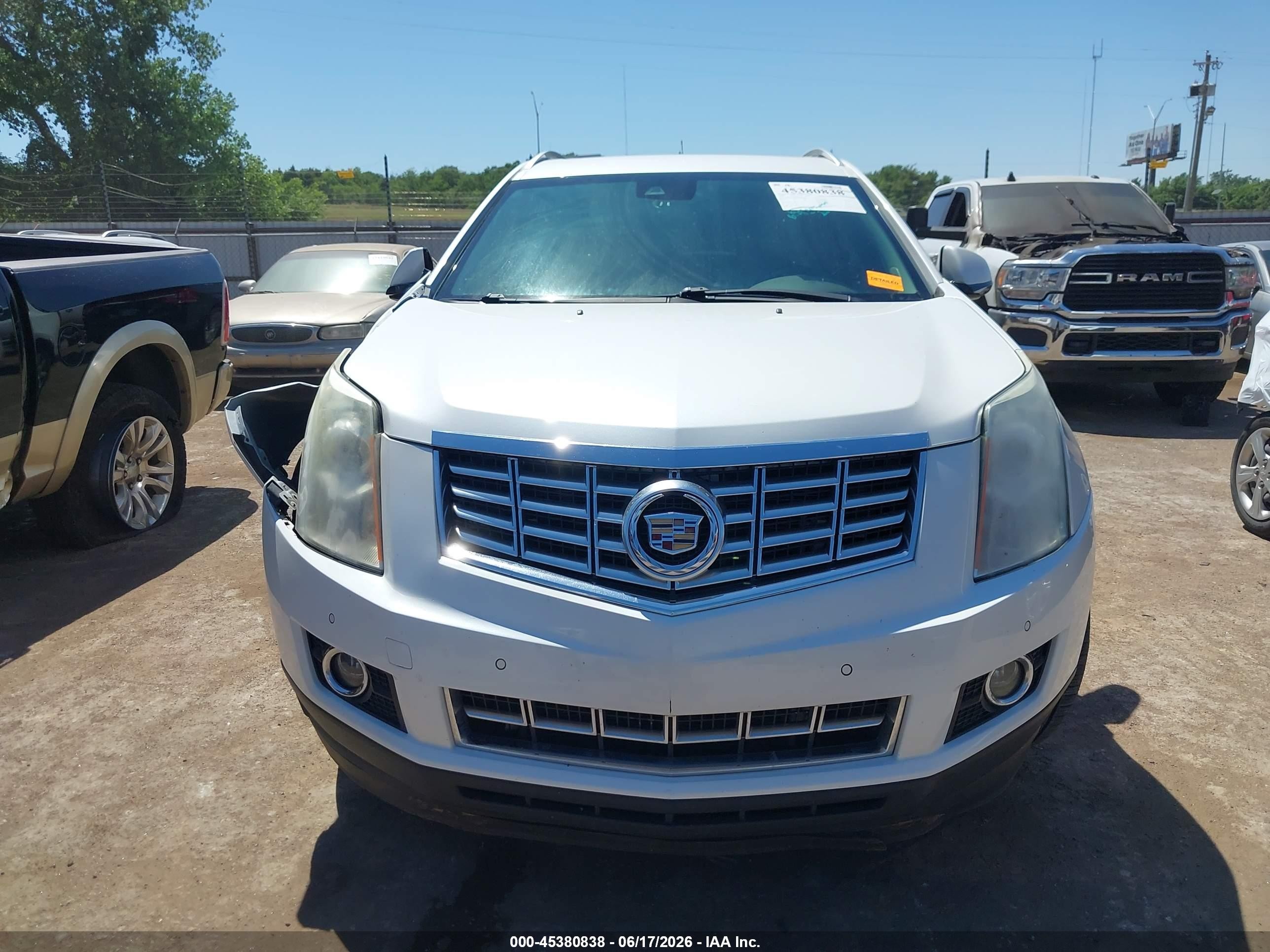 2015 Cadillac Srx Performance Collection White vin: 3GYFNFE37FS624469