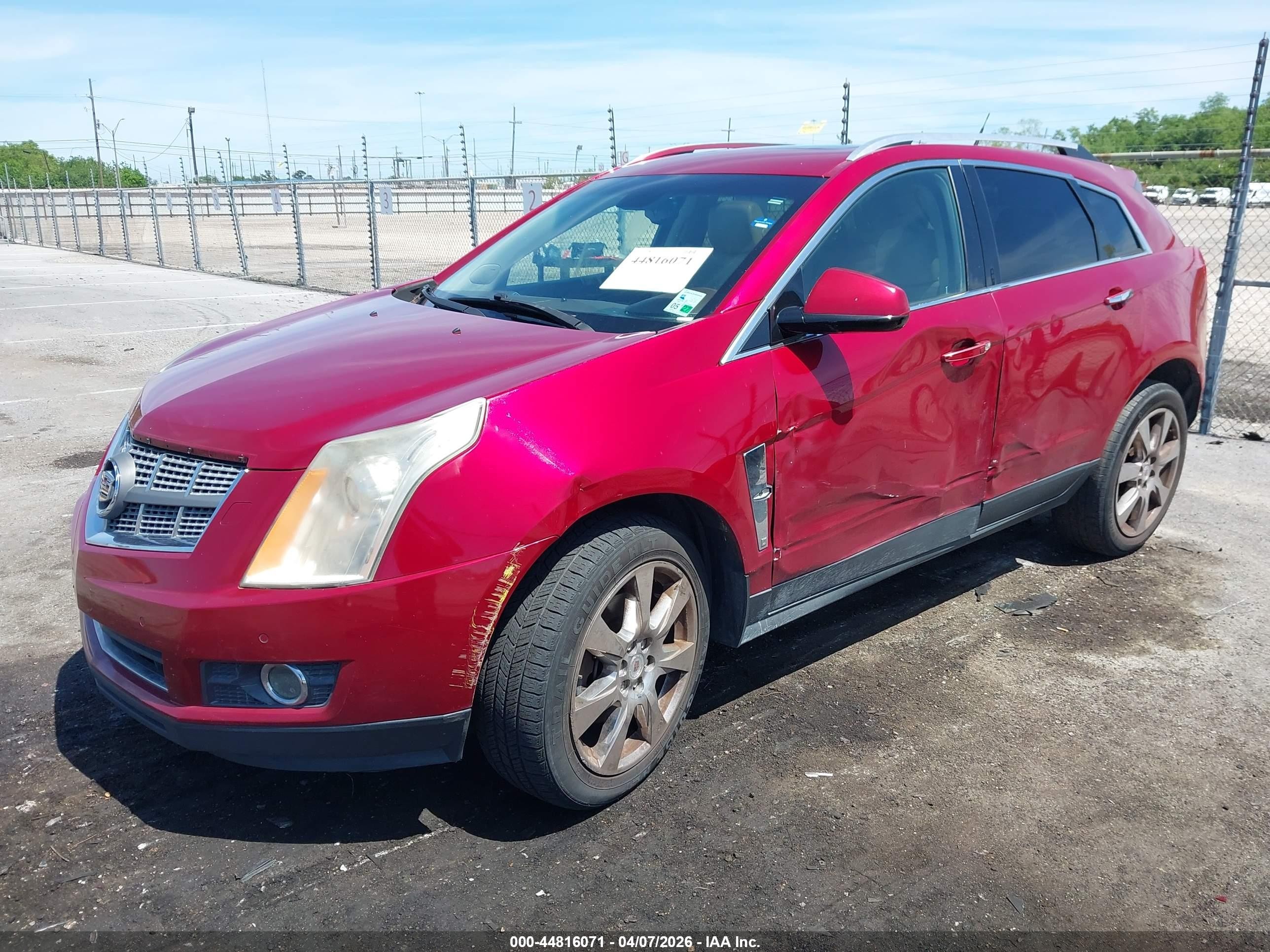 2012 Cadillac Srx Premium Collection Red vin: 3GYFNFE38CS541029