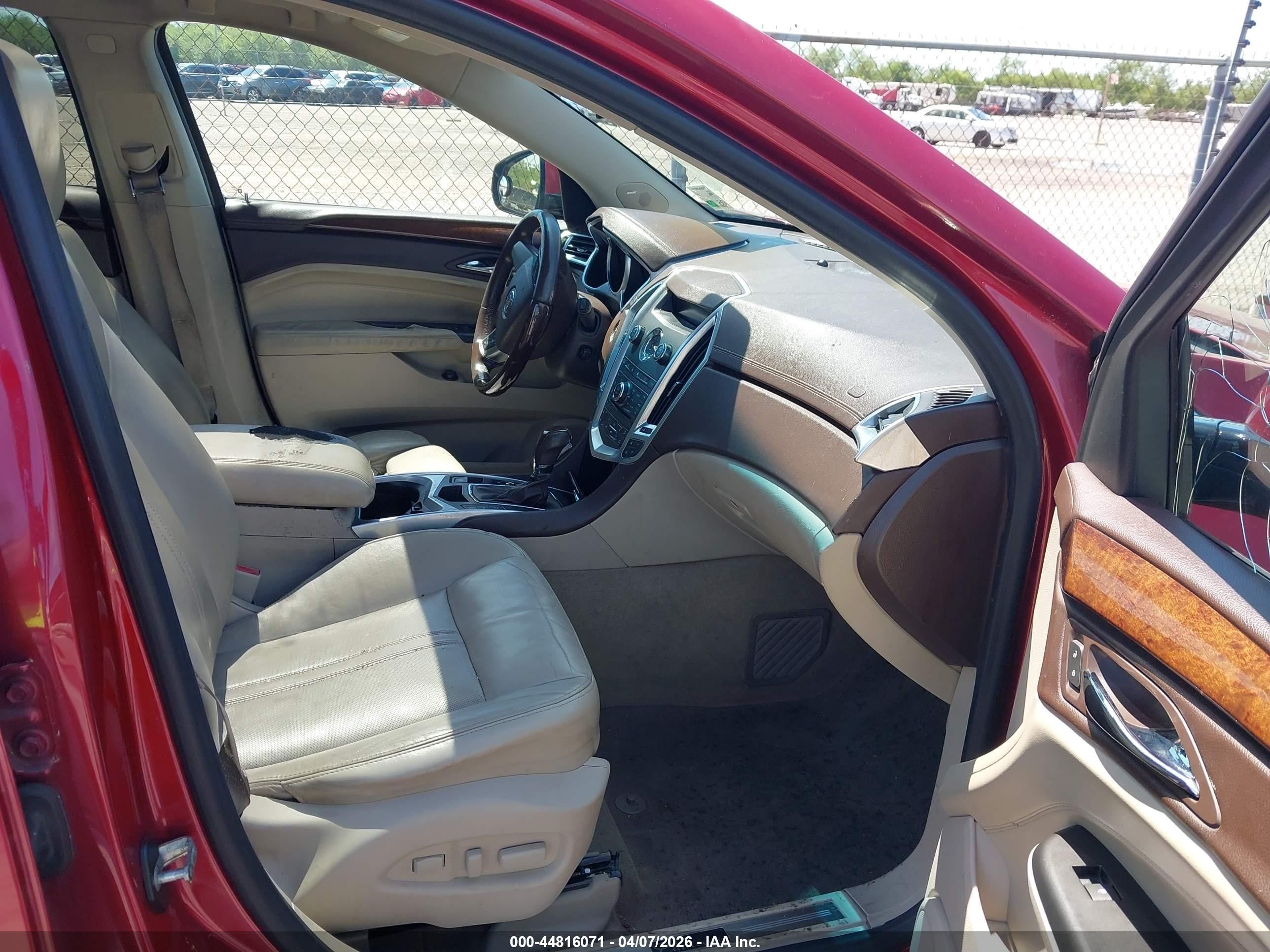 2012 Cadillac Srx Premium Collection Red vin: 3GYFNFE38CS541029