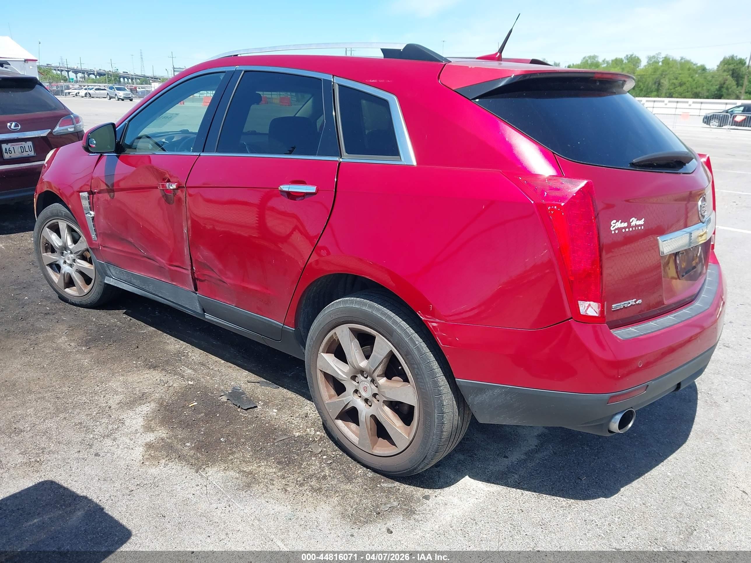 2012 Cadillac Srx Premium Collection Red vin: 3GYFNFE38CS541029