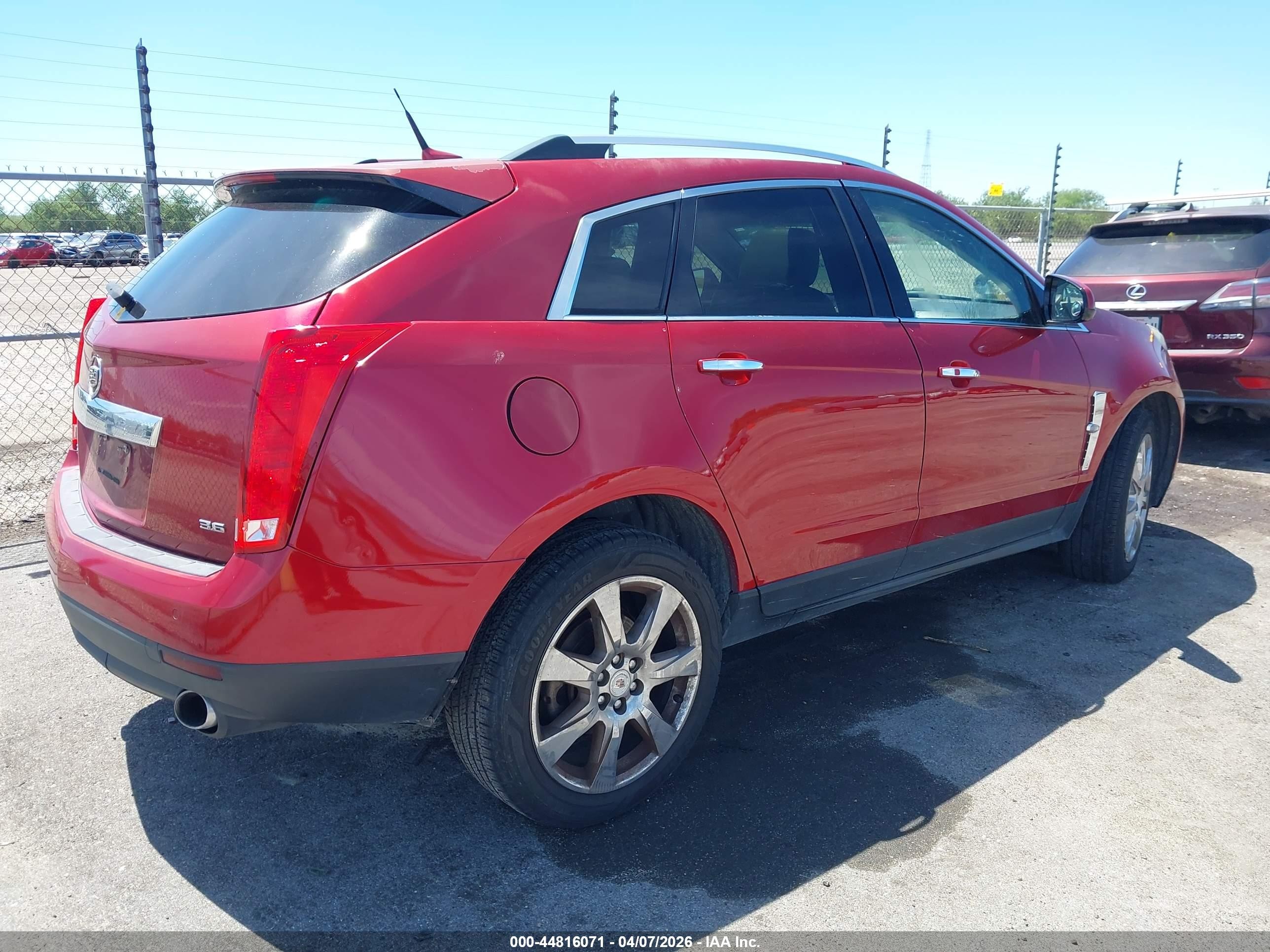 2012 Cadillac Srx Premium Collection Red vin: 3GYFNFE38CS541029