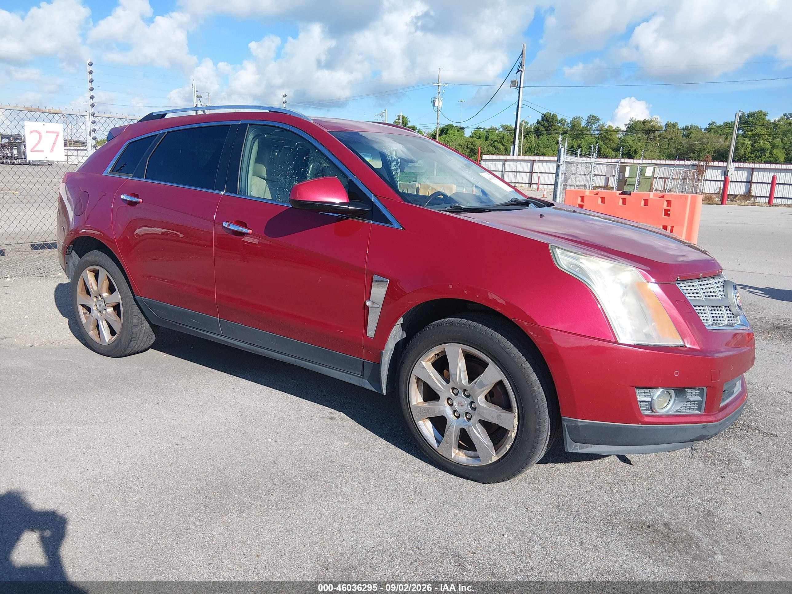 2012 Cadillac Srx Premium Collection Red vin: 3GYFNFE38CS541029