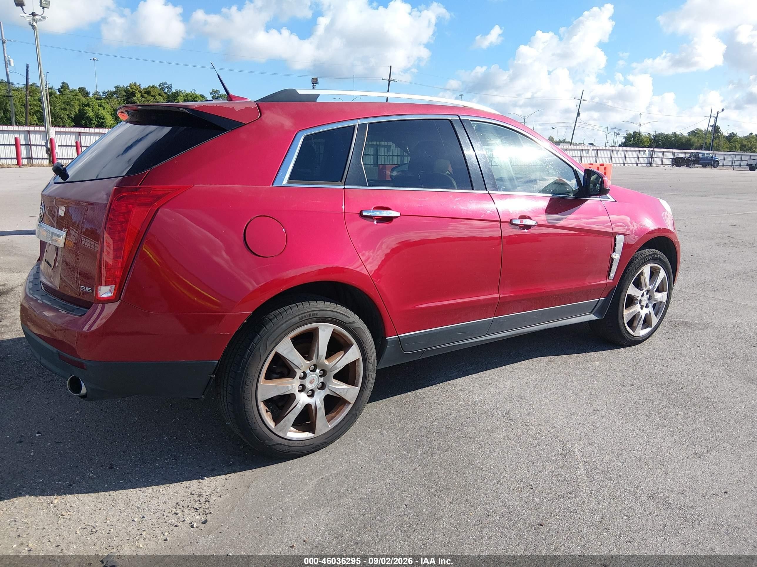 2012 Cadillac Srx Premium Collection Red vin: 3GYFNFE38CS541029