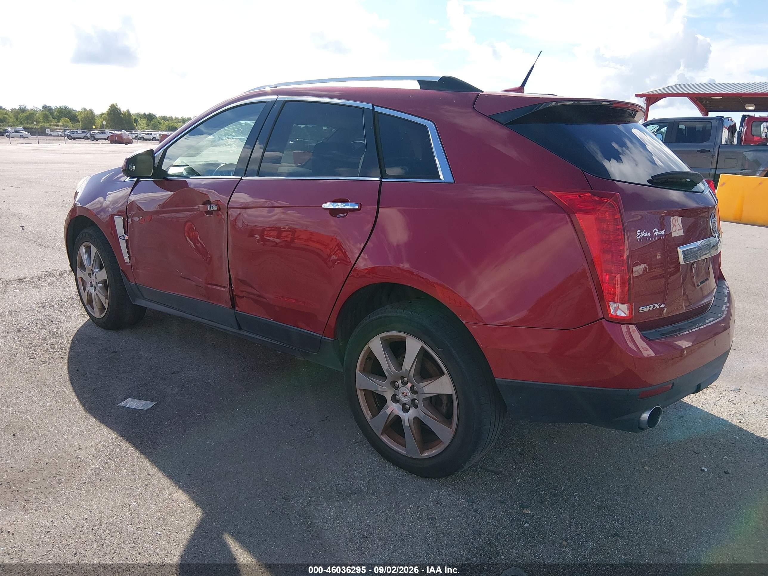 2012 Cadillac Srx Premium Collection Red vin: 3GYFNFE38CS541029