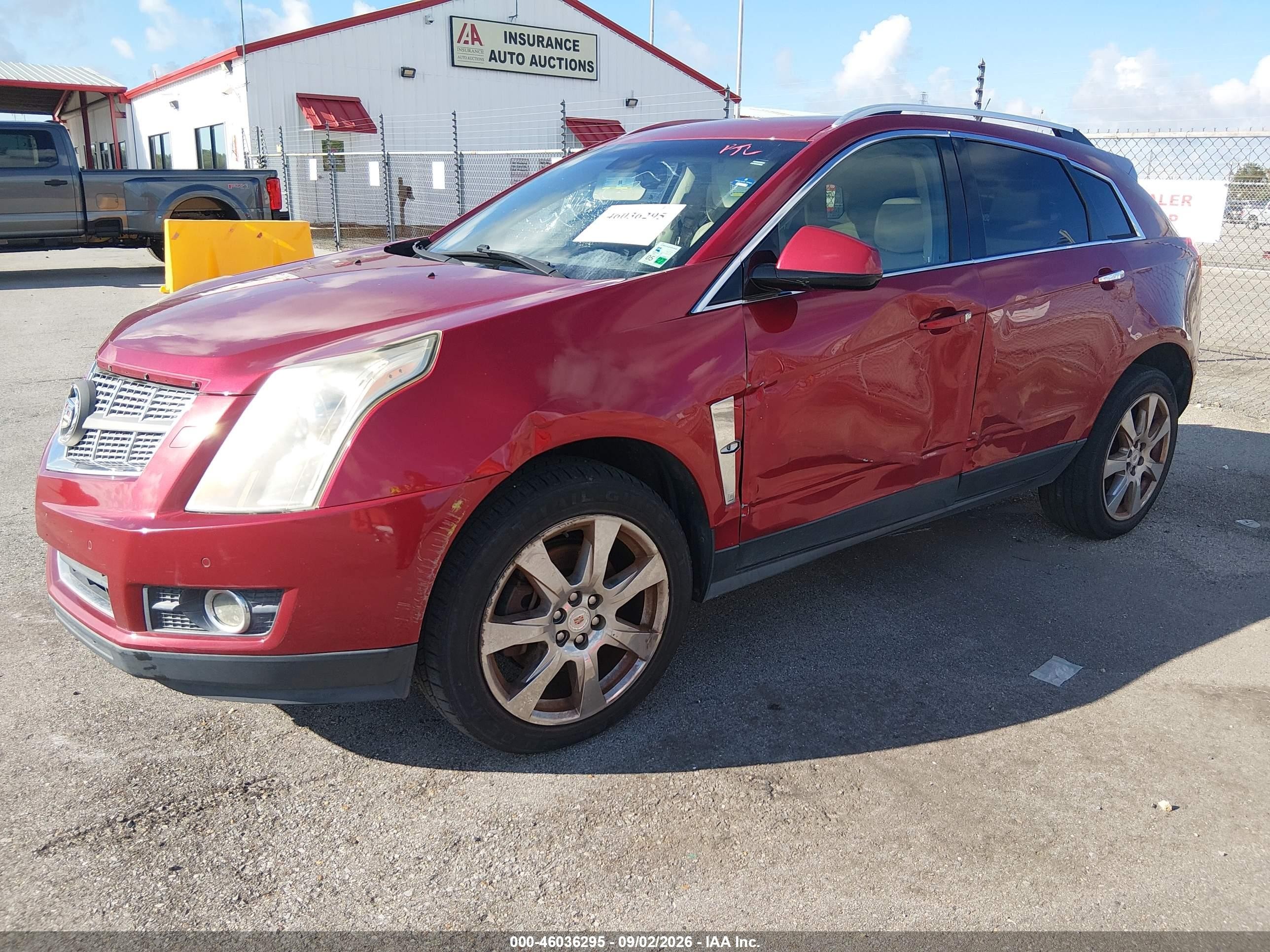 2012 Cadillac Srx Premium Collection Red vin: 3GYFNFE38CS541029