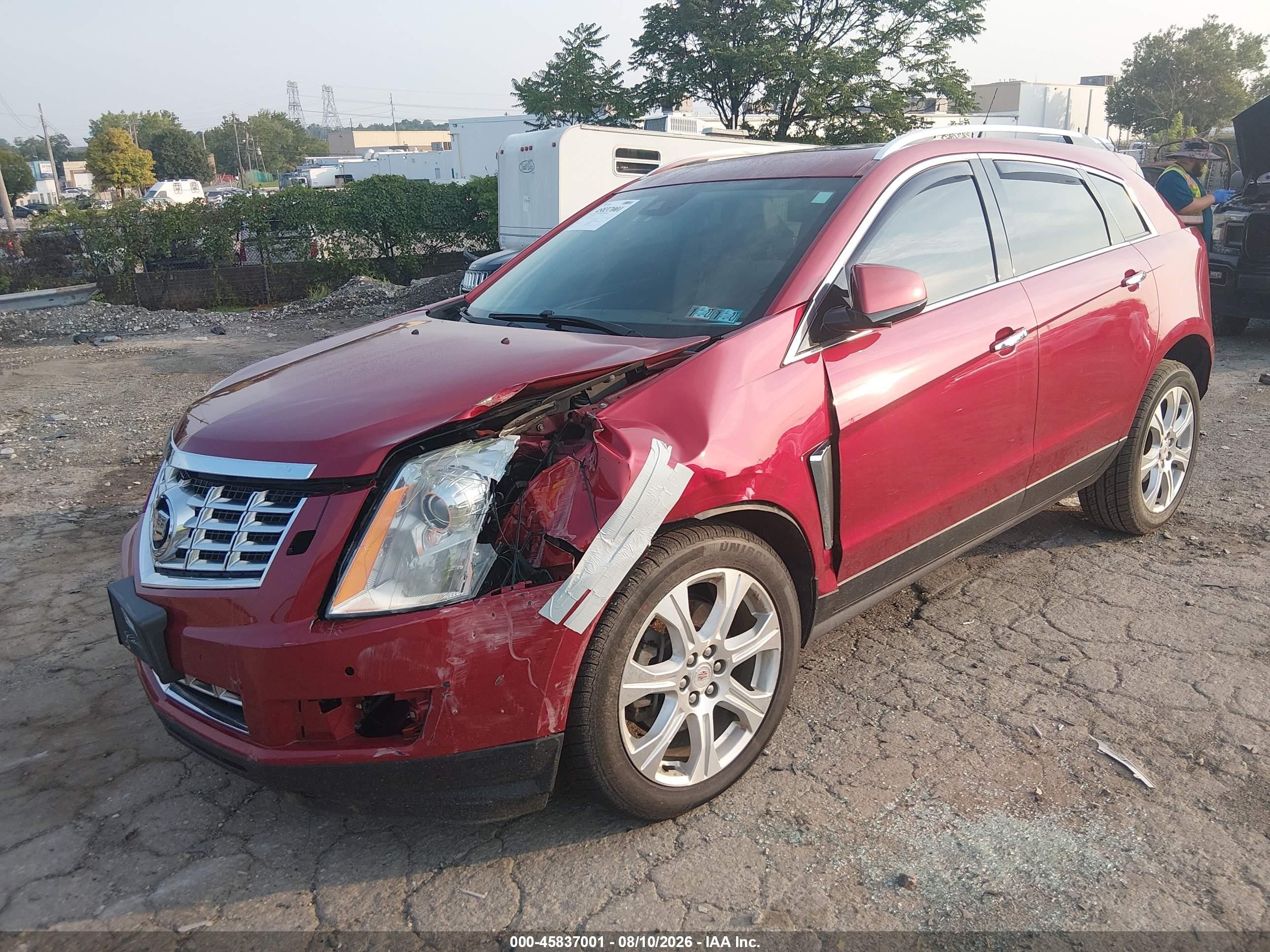 2014 Cadillac Srx Performance Collection Red vin: 3GYFNFE39ES657178