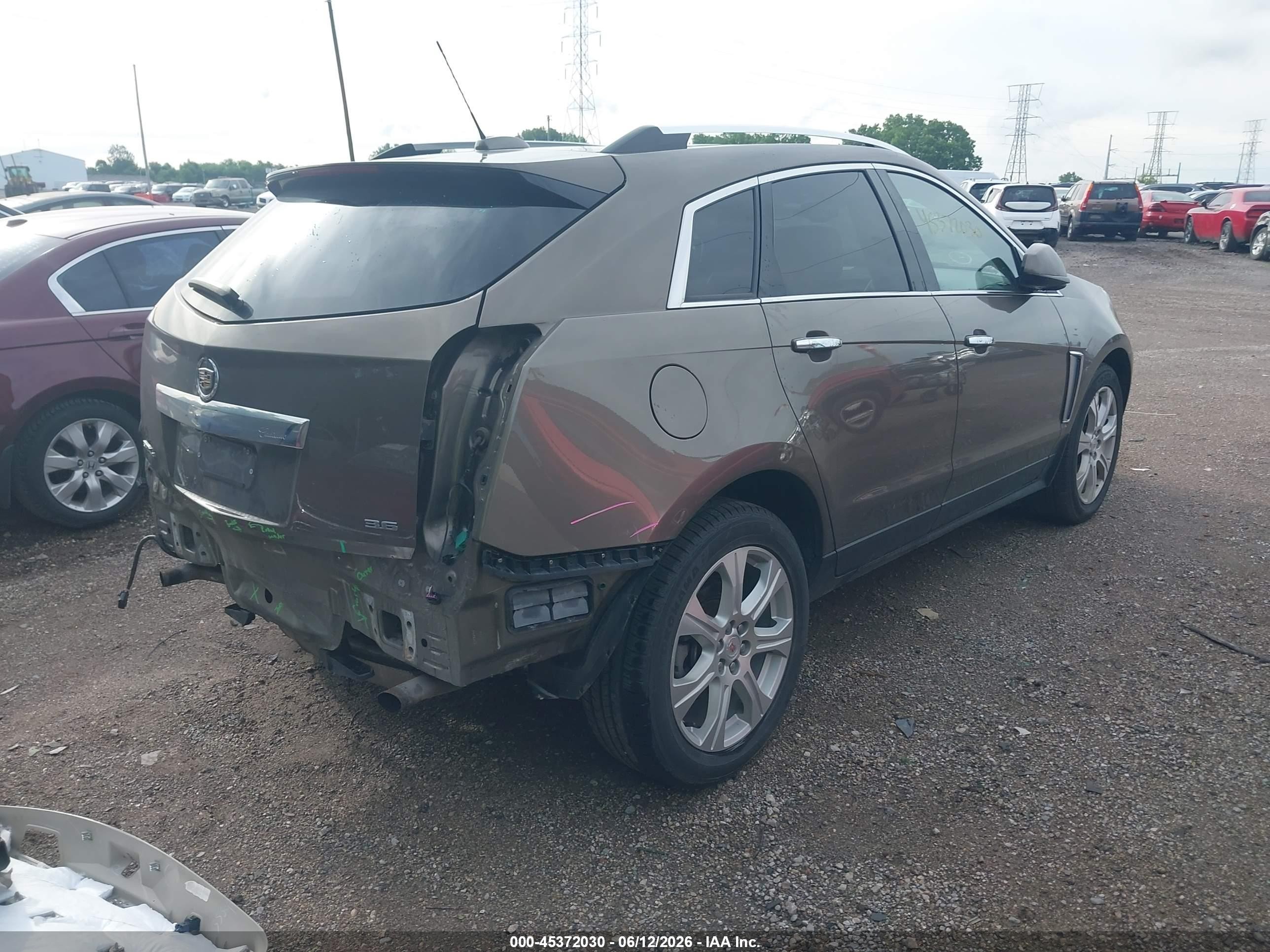 2015 Cadillac Srx Performance Collection Brown vin: 3GYFNFE39FS569877