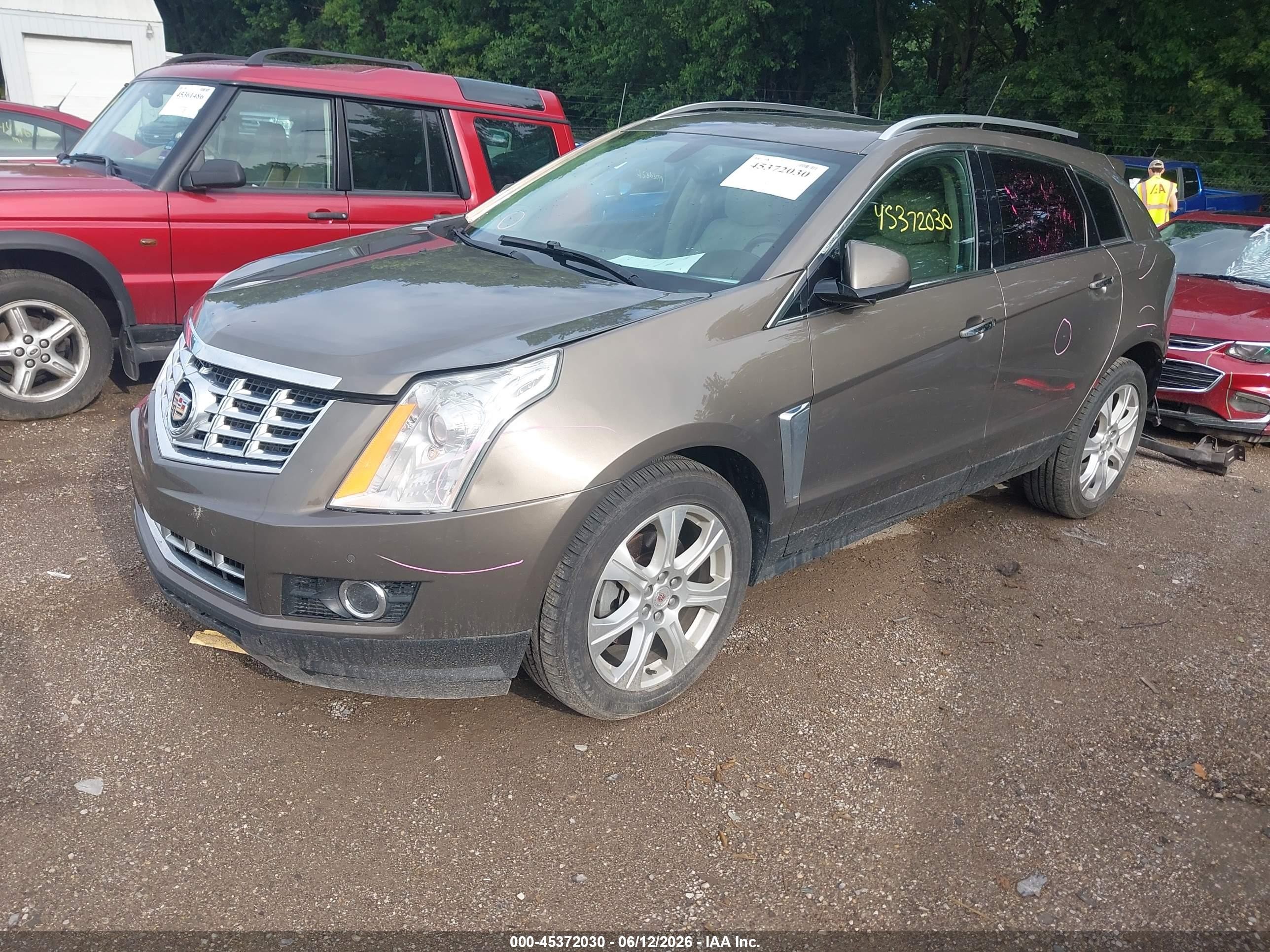 2015 Cadillac Srx Performance Collection Brown vin: 3GYFNFE39FS569877