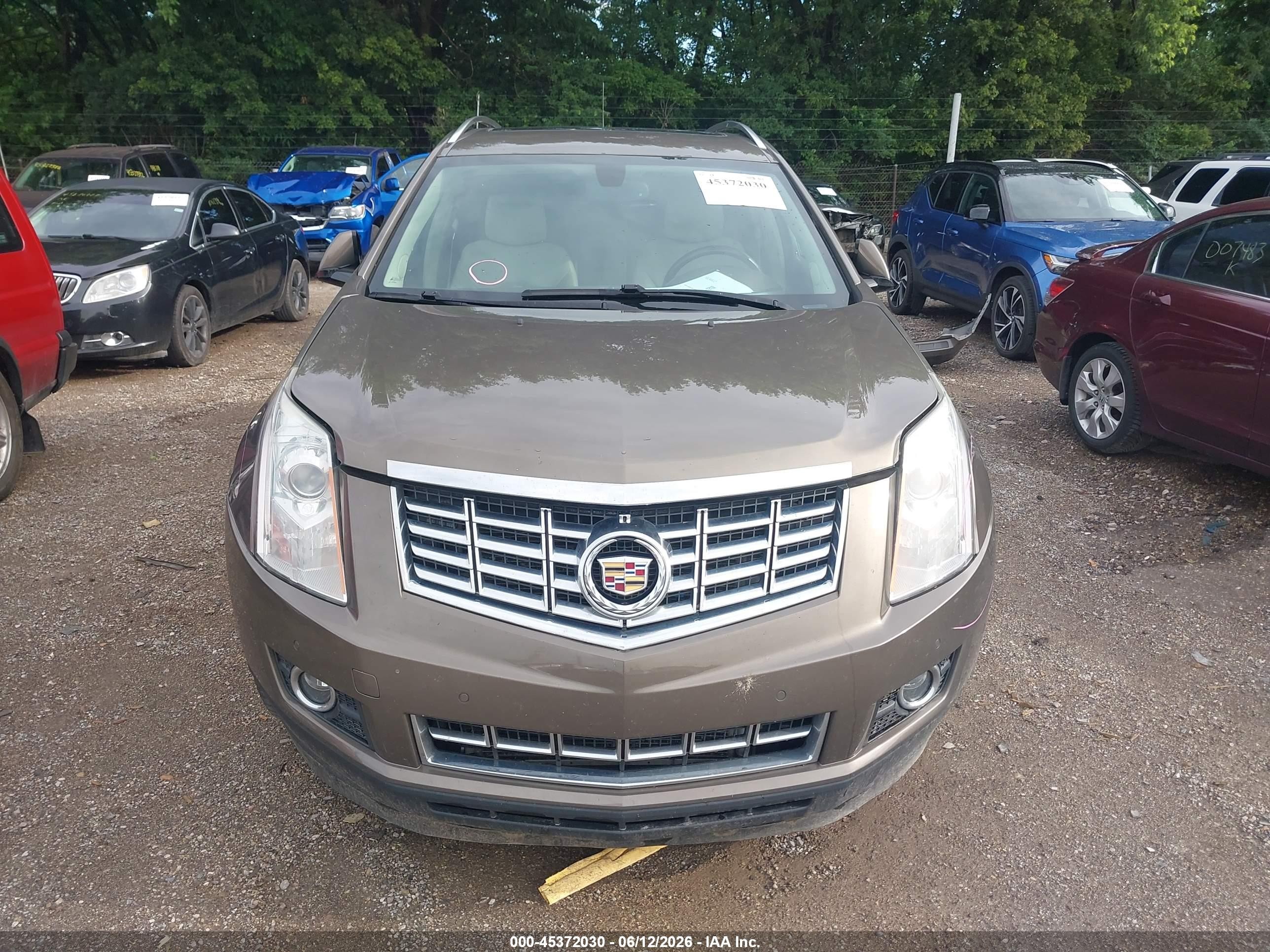 2015 Cadillac Srx Performance Collection Brown vin: 3GYFNFE39FS569877