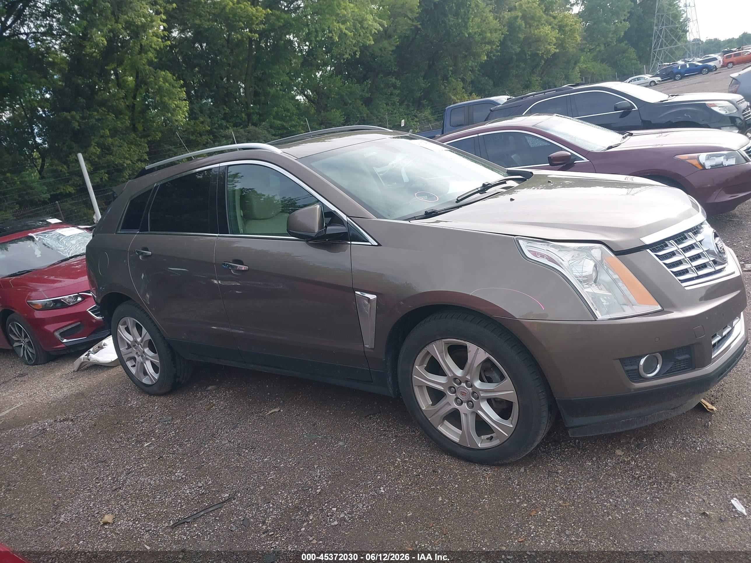 2015 Cadillac Srx Performance Collection Brown vin: 3GYFNFE39FS569877
