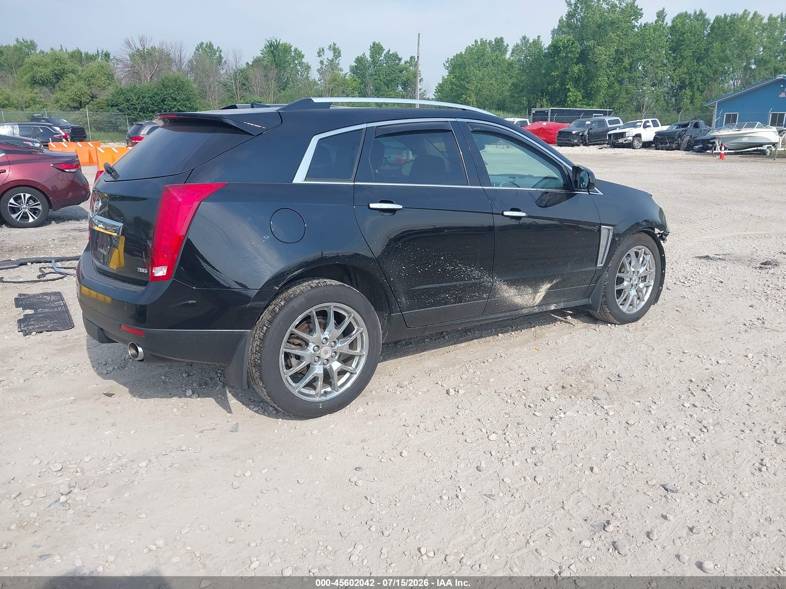 2014 Cadillac Srx Performance Collection Black vin: 3GYFNFE3XES548079