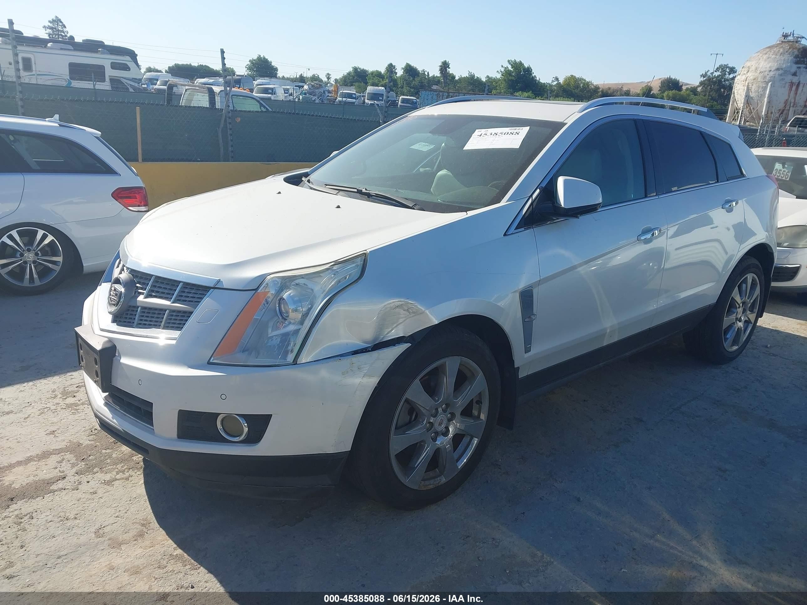 2010 Cadillac Srx Premium Collection White vin: 3GYFNFEY1AS536179