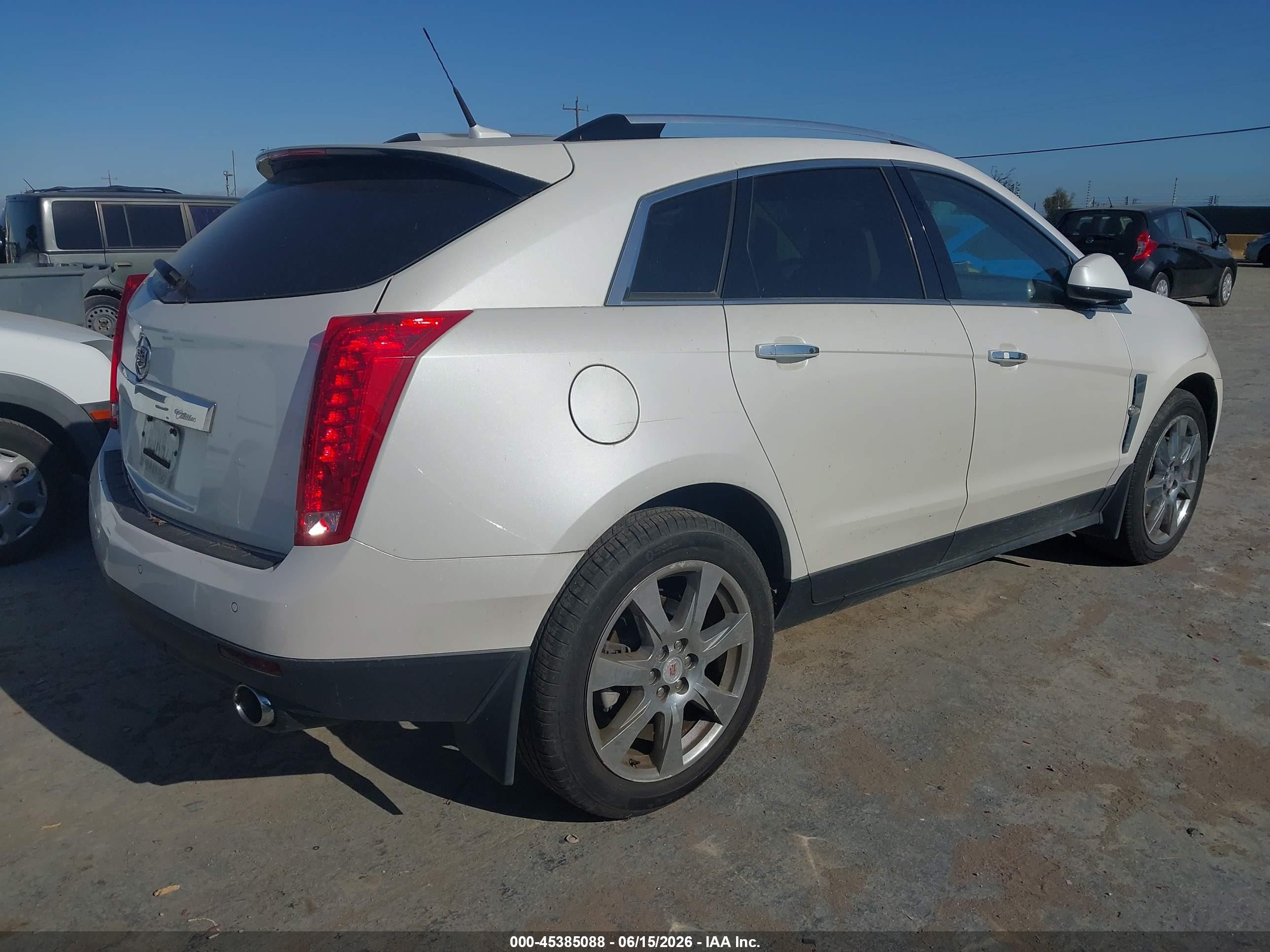 2010 Cadillac Srx Premium Collection White vin: 3GYFNFEY1AS536179