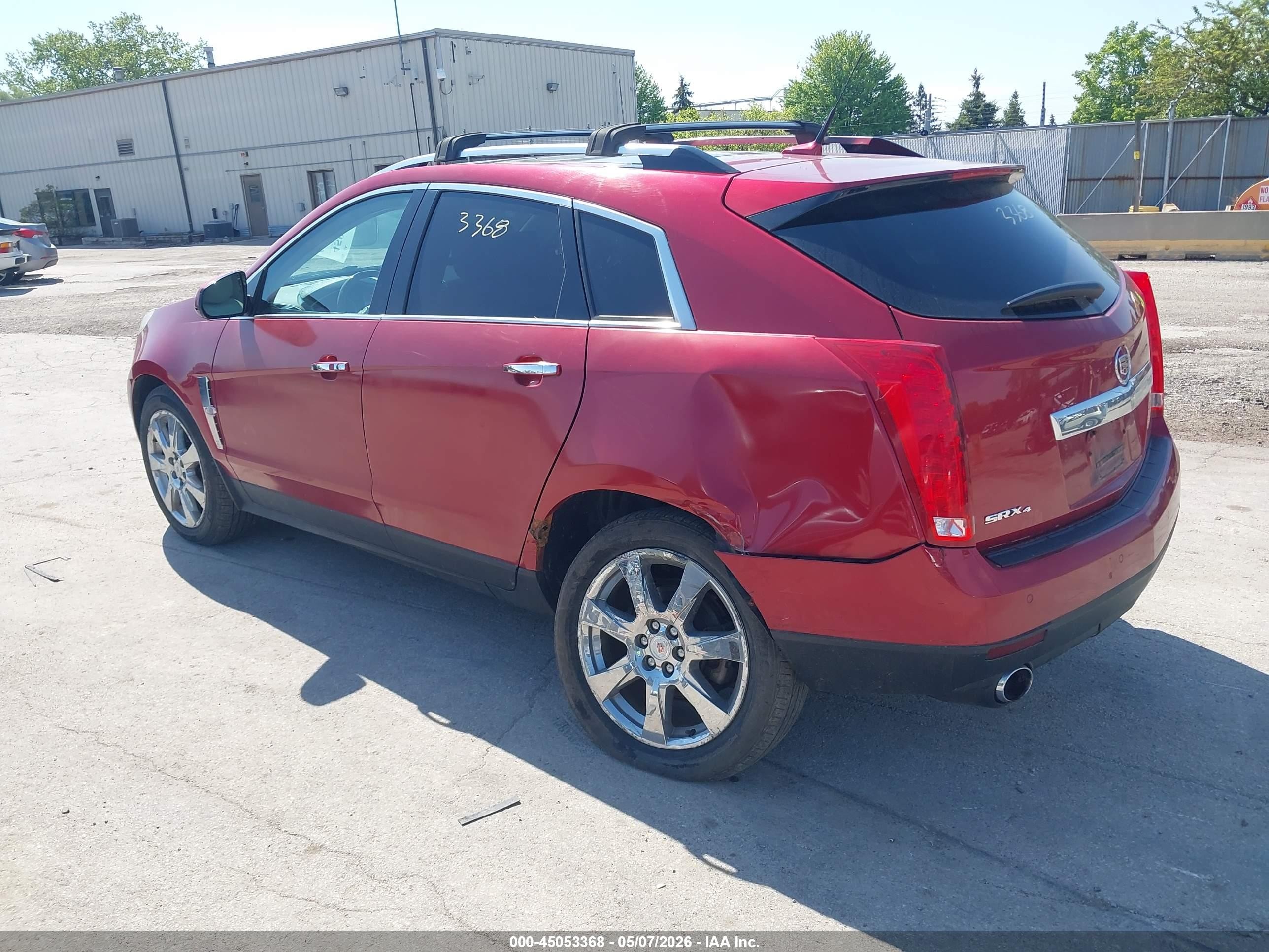 2010 Cadillac Srx Premium Collection Red vin: 3GYFNFEY2AS610614