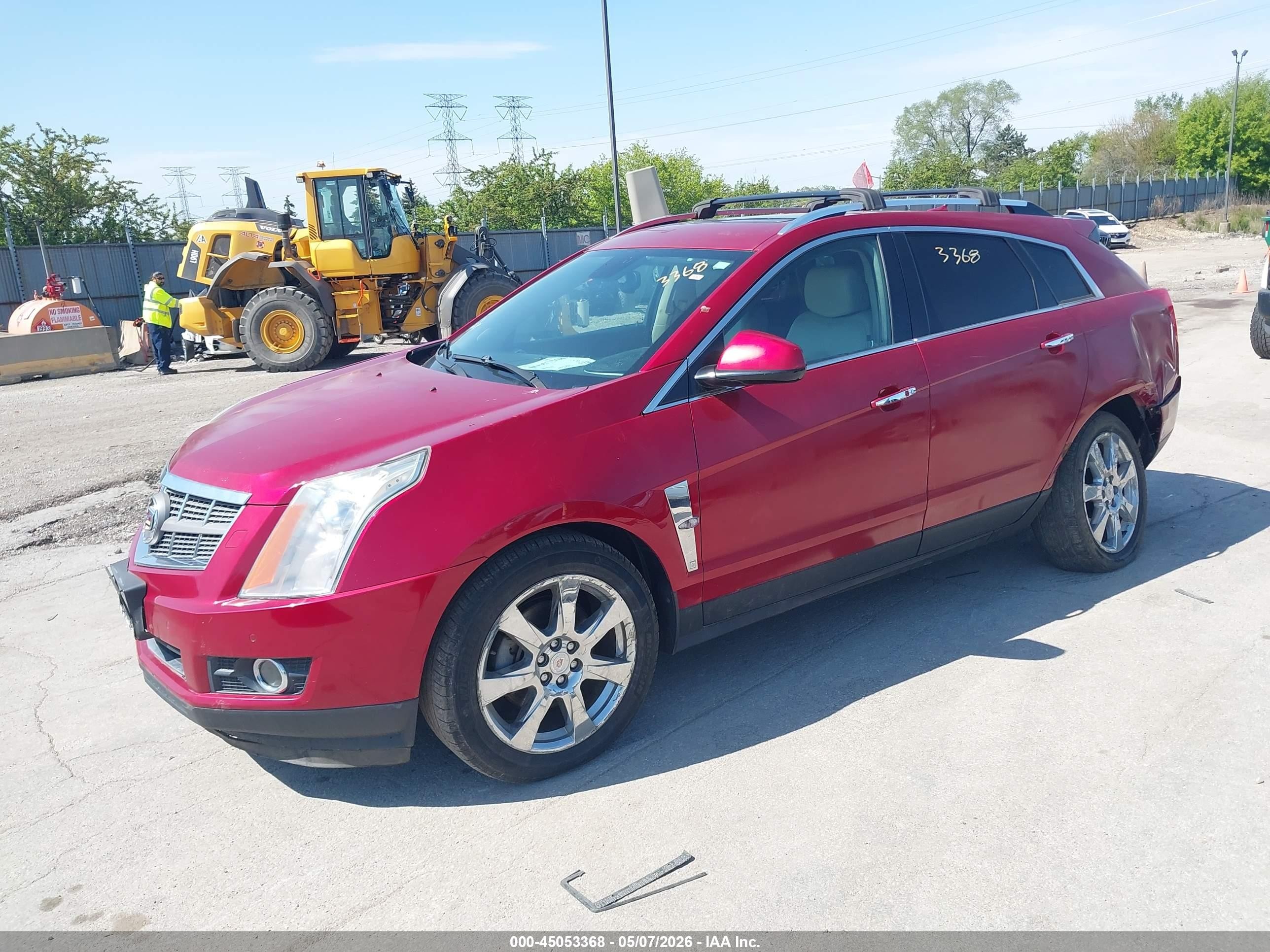 2010 Cadillac Srx Premium Collection Red vin: 3GYFNFEY2AS610614