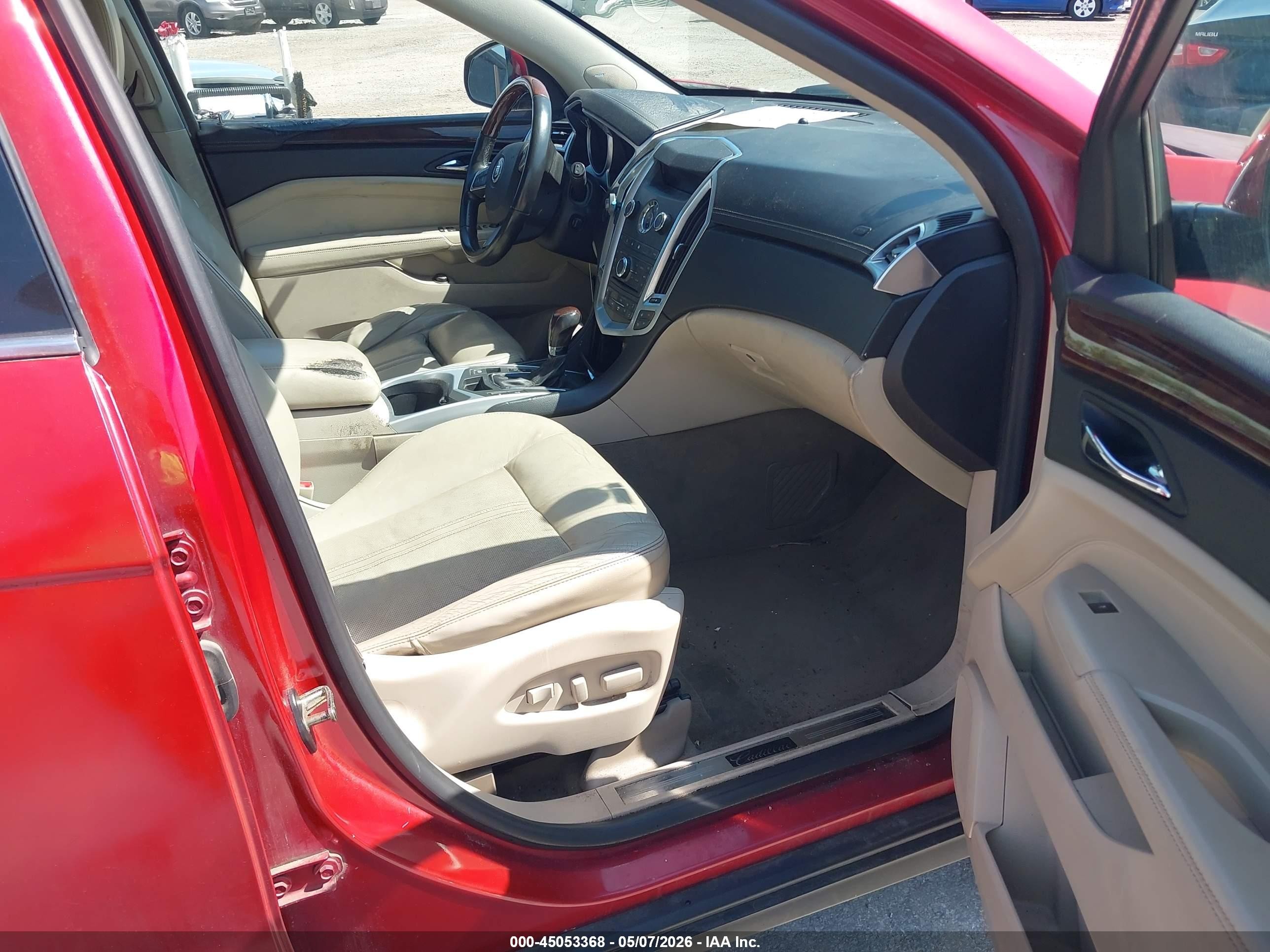 2010 Cadillac Srx Premium Collection Red vin: 3GYFNFEY2AS610614