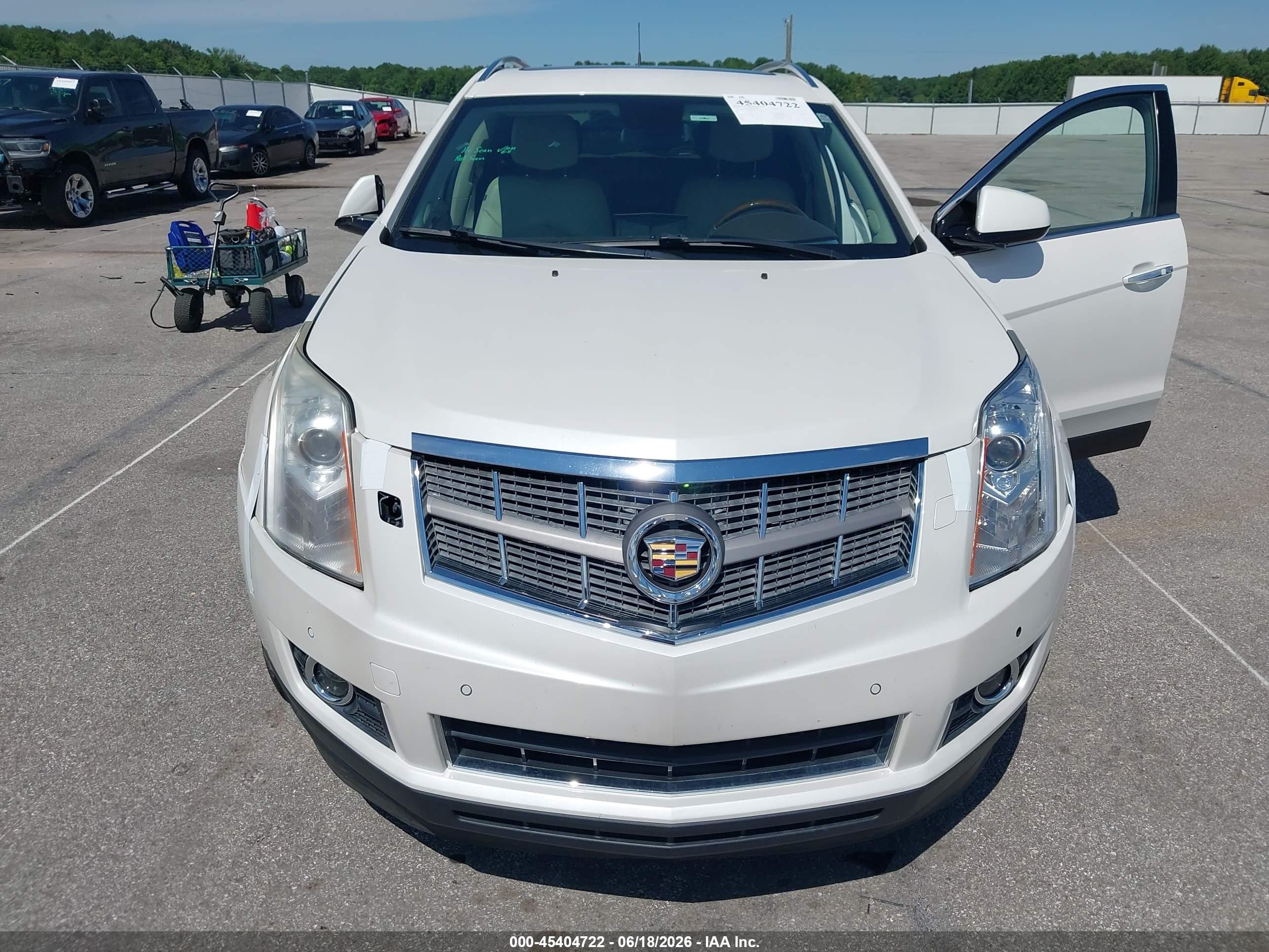 2011 Cadillac Srx Premium Collection White vin: 3GYFNFEY7BS572914