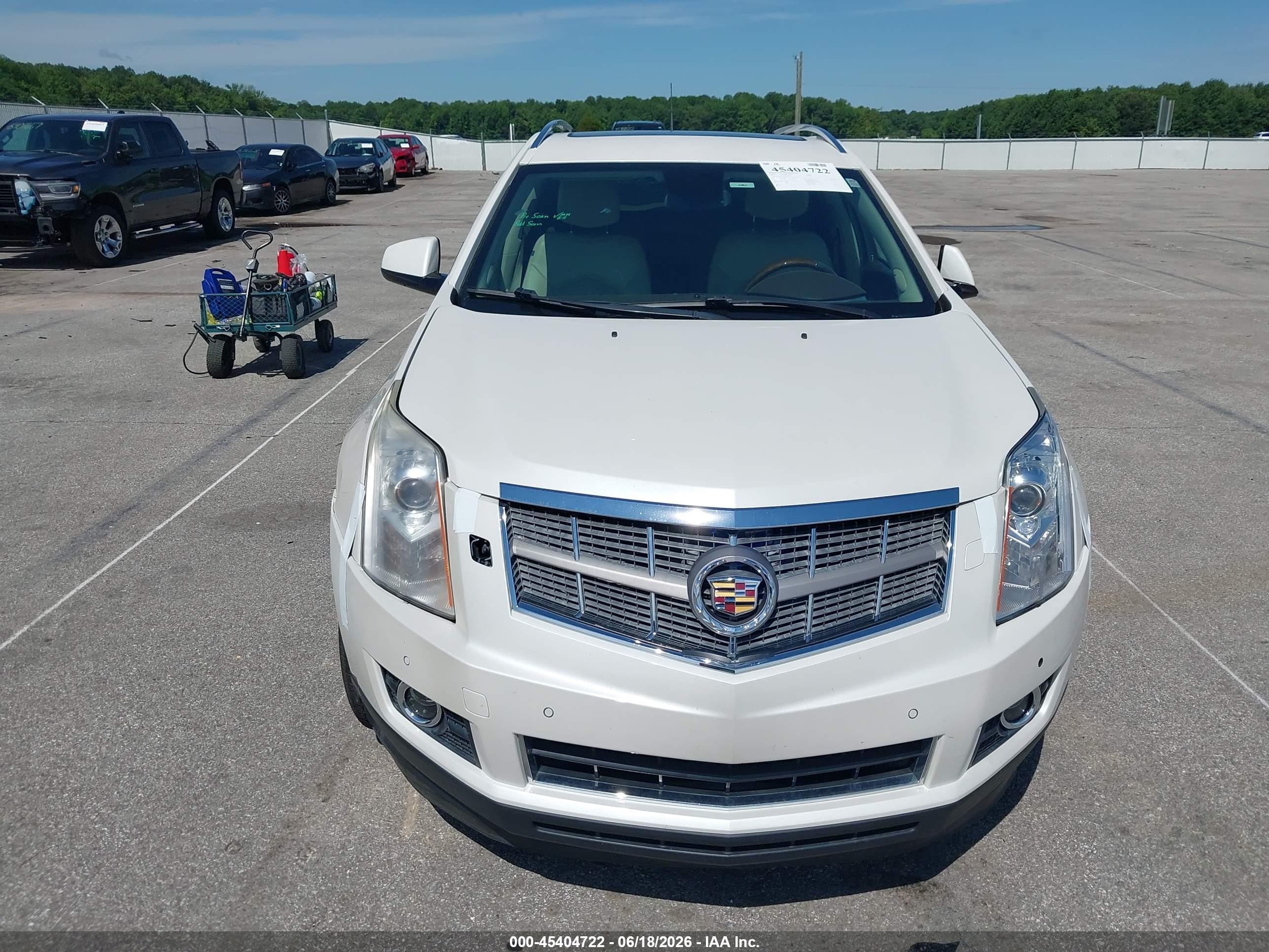 2011 Cadillac Srx Premium Collection White vin: 3GYFNFEY7BS572914