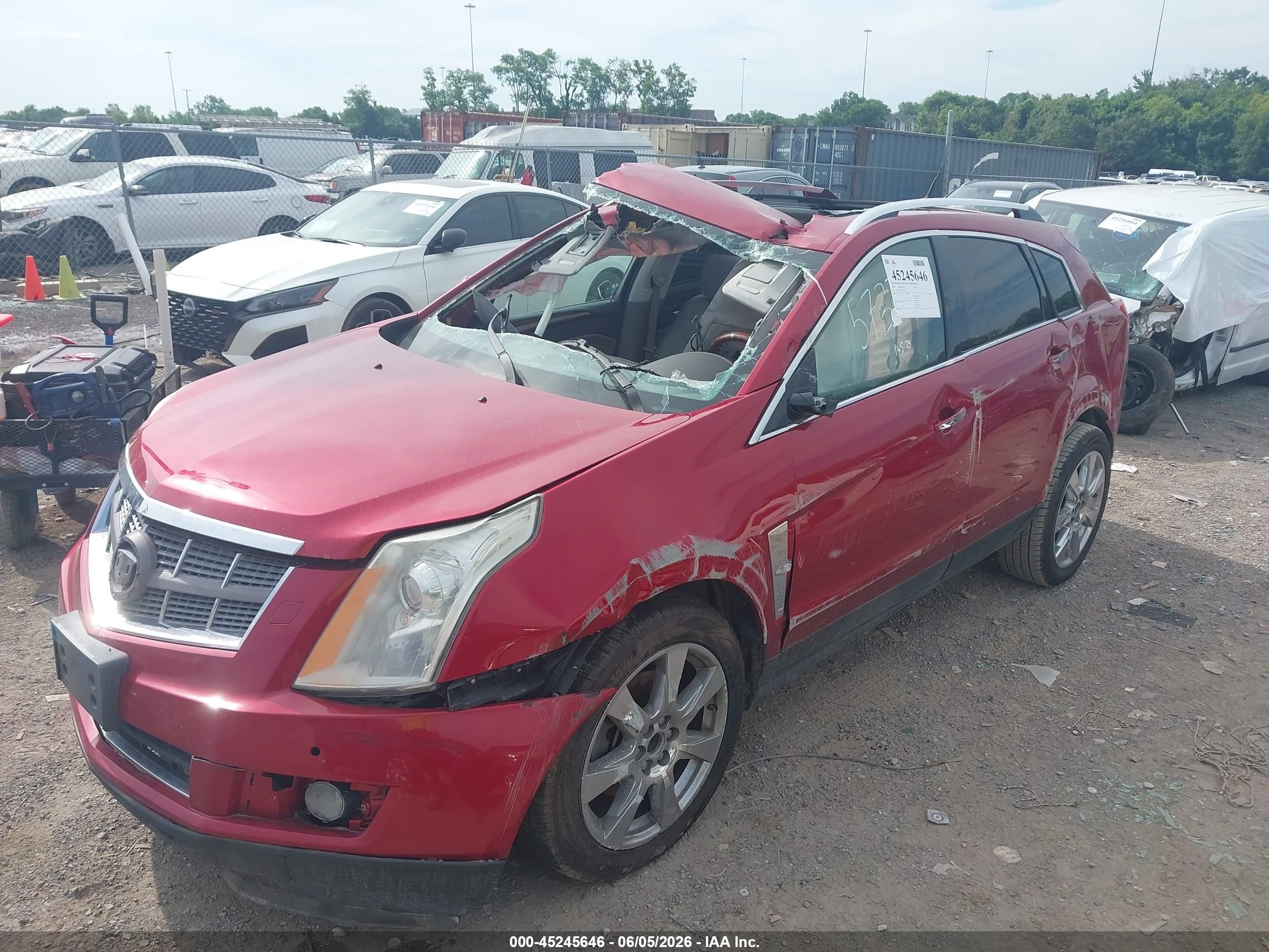 2010 Cadillac Srx Premium Collection Burgundy vin: 3GYFNFEY8AS505737