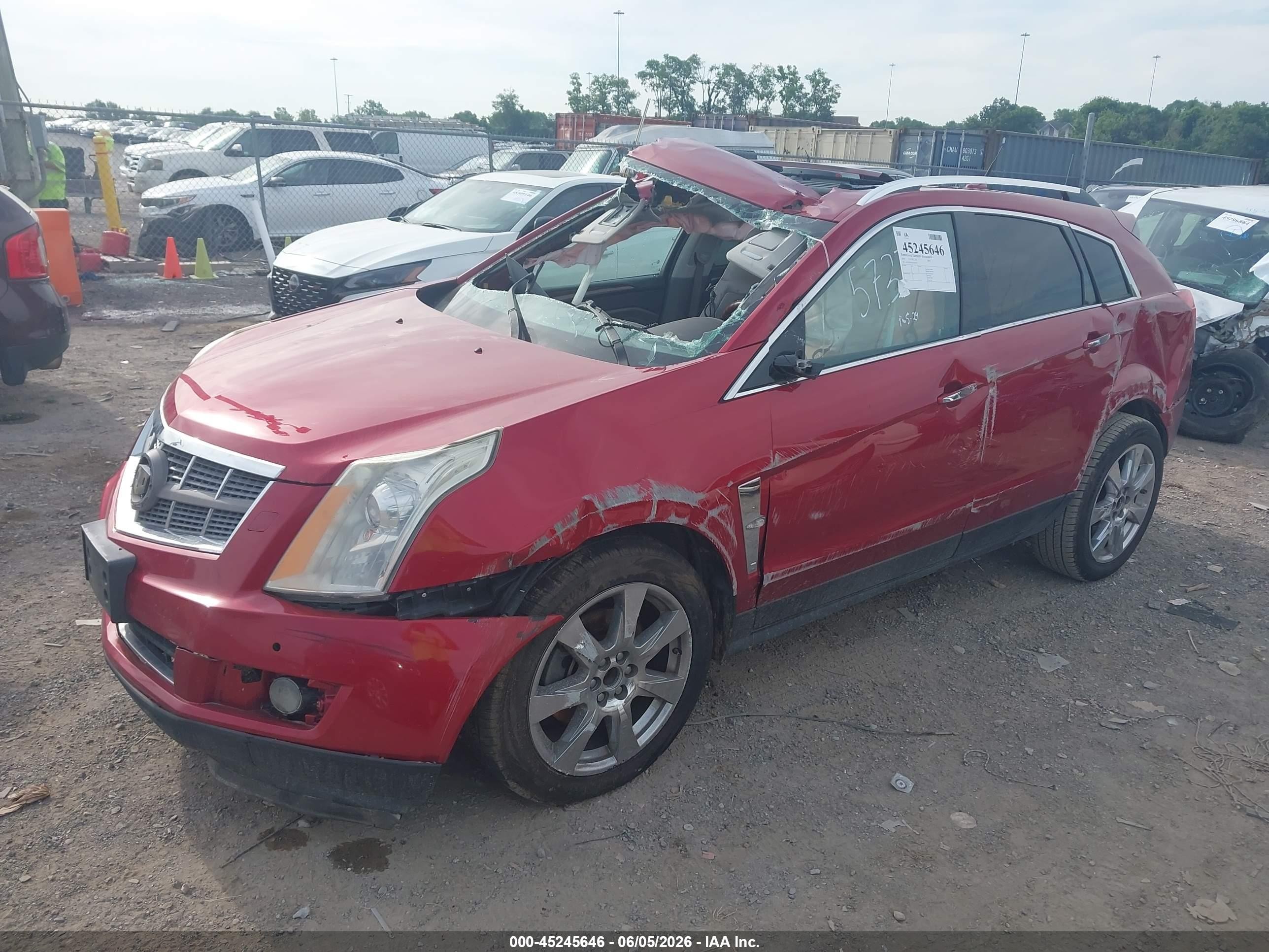 2010 Cadillac Srx Premium Collection Burgundy vin: 3GYFNFEY8AS505737