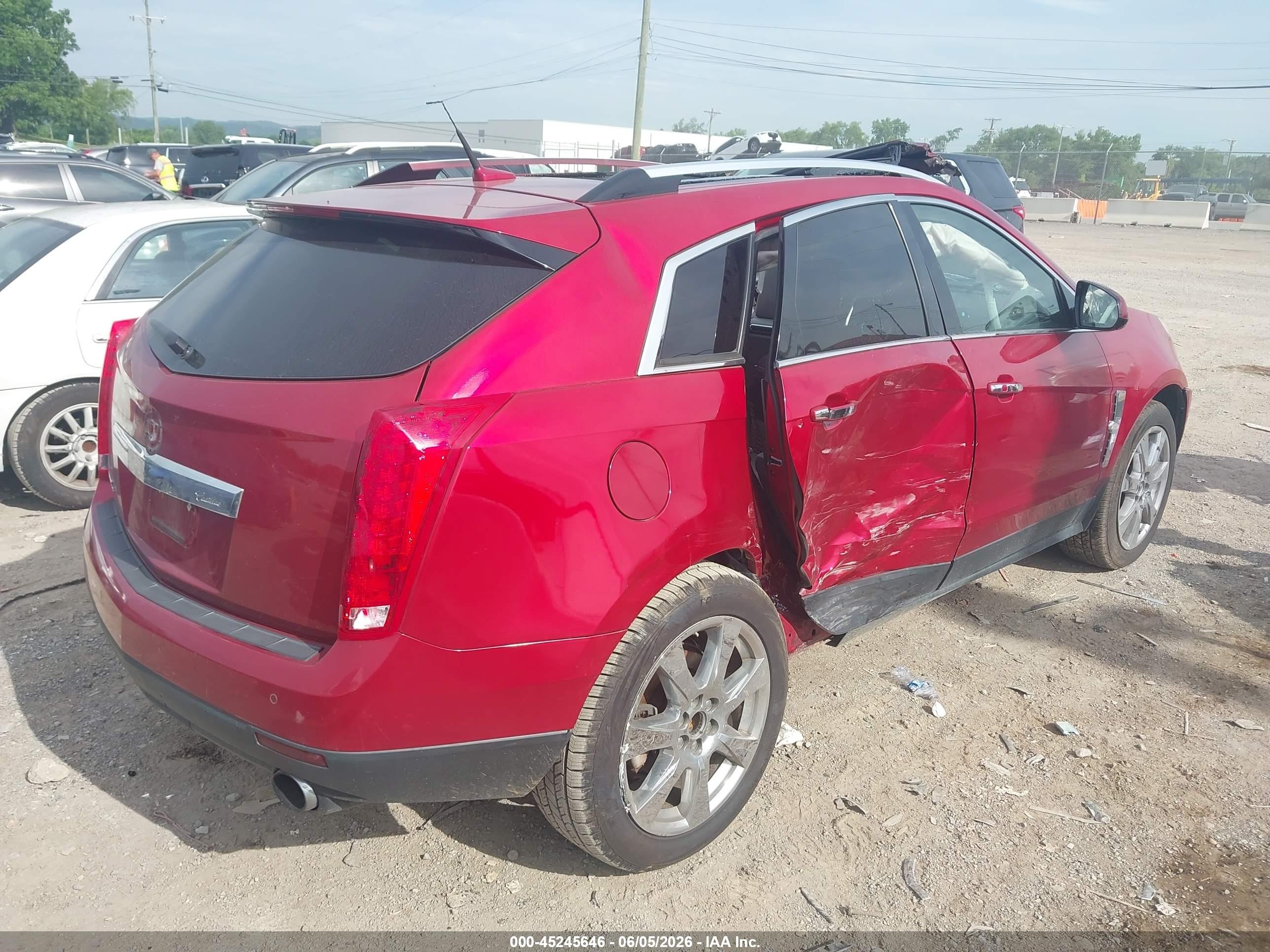 2010 Cadillac Srx Premium Collection Burgundy vin: 3GYFNFEY8AS505737