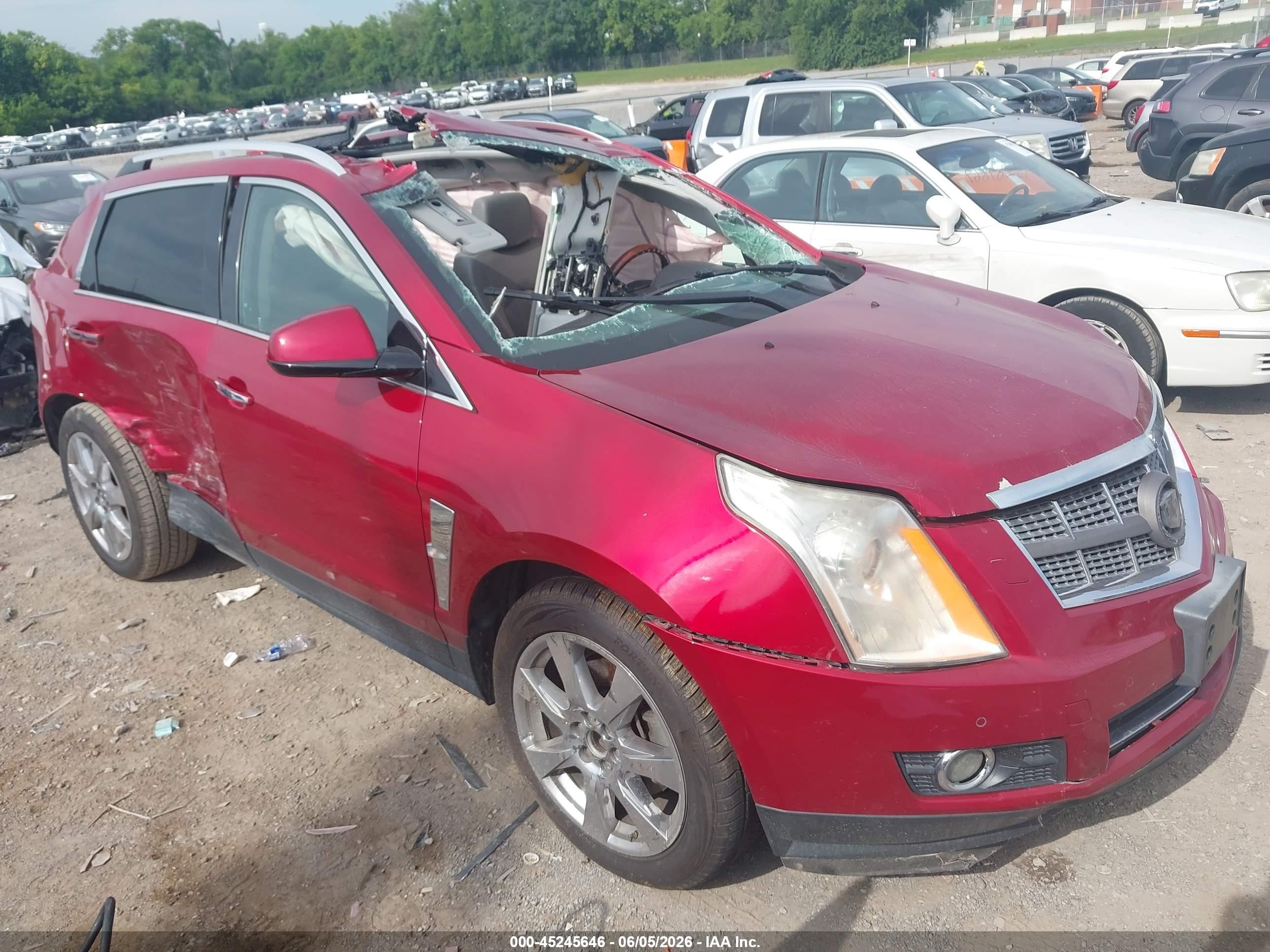 2010 Cadillac Srx Premium Collection Burgundy vin: 3GYFNFEY8AS505737