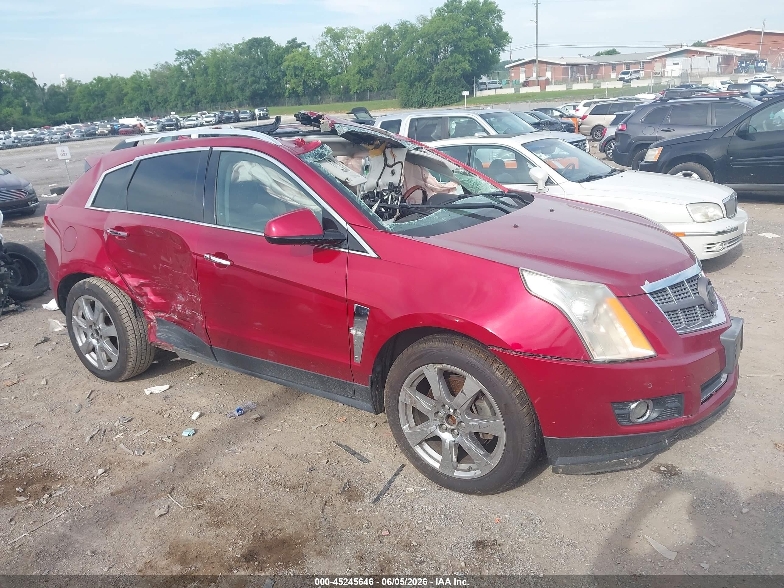 2010 Cadillac Srx Premium Collection Burgundy vin: 3GYFNFEY8AS505737
