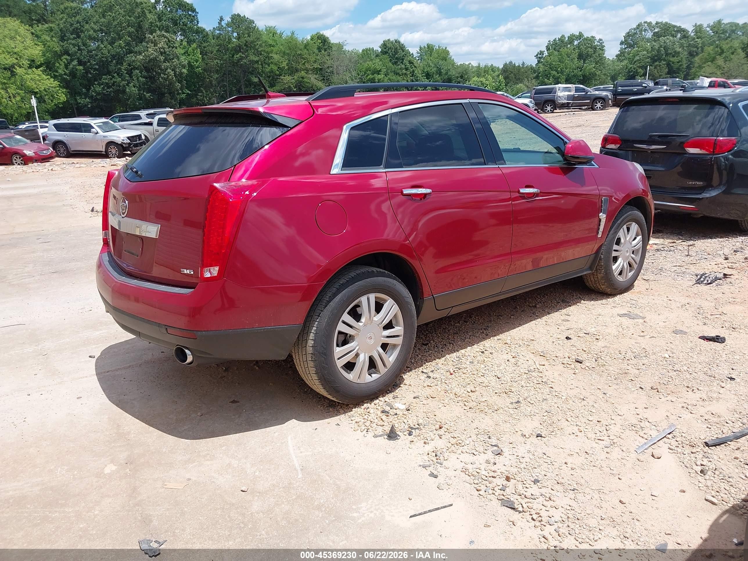 2012 Cadillac Srx Standard Burgundy vin: 3GYFNGE30CS644211