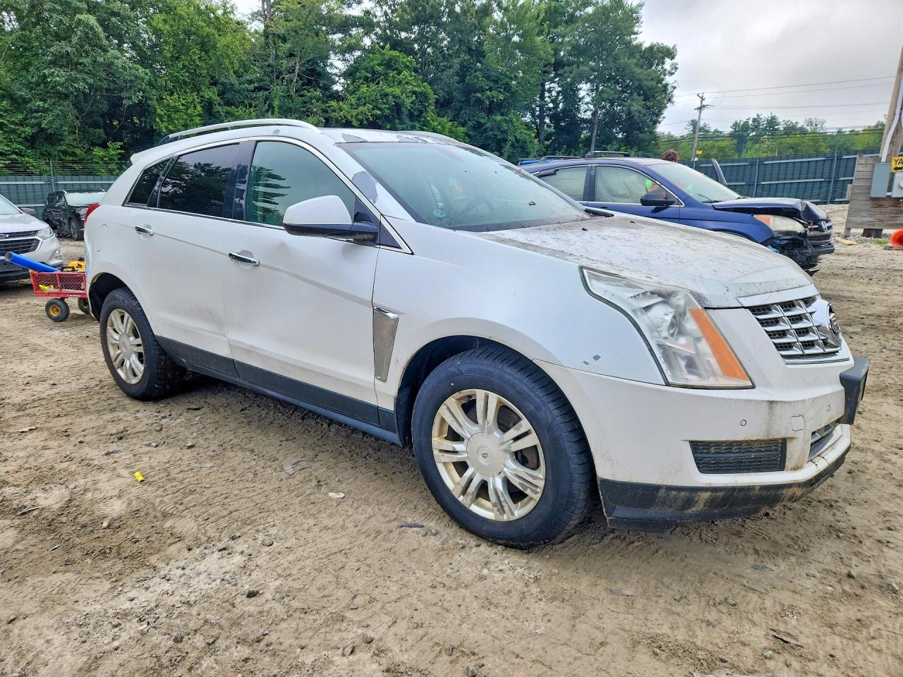 2013 Cadillac Srx White vin: 3GYFNGE30DS569933