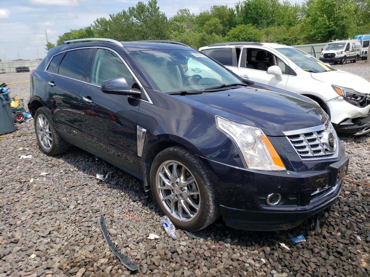 2014 Cadillac Srx Premium Collection Blue vin: 3GYFNGE30ES590640