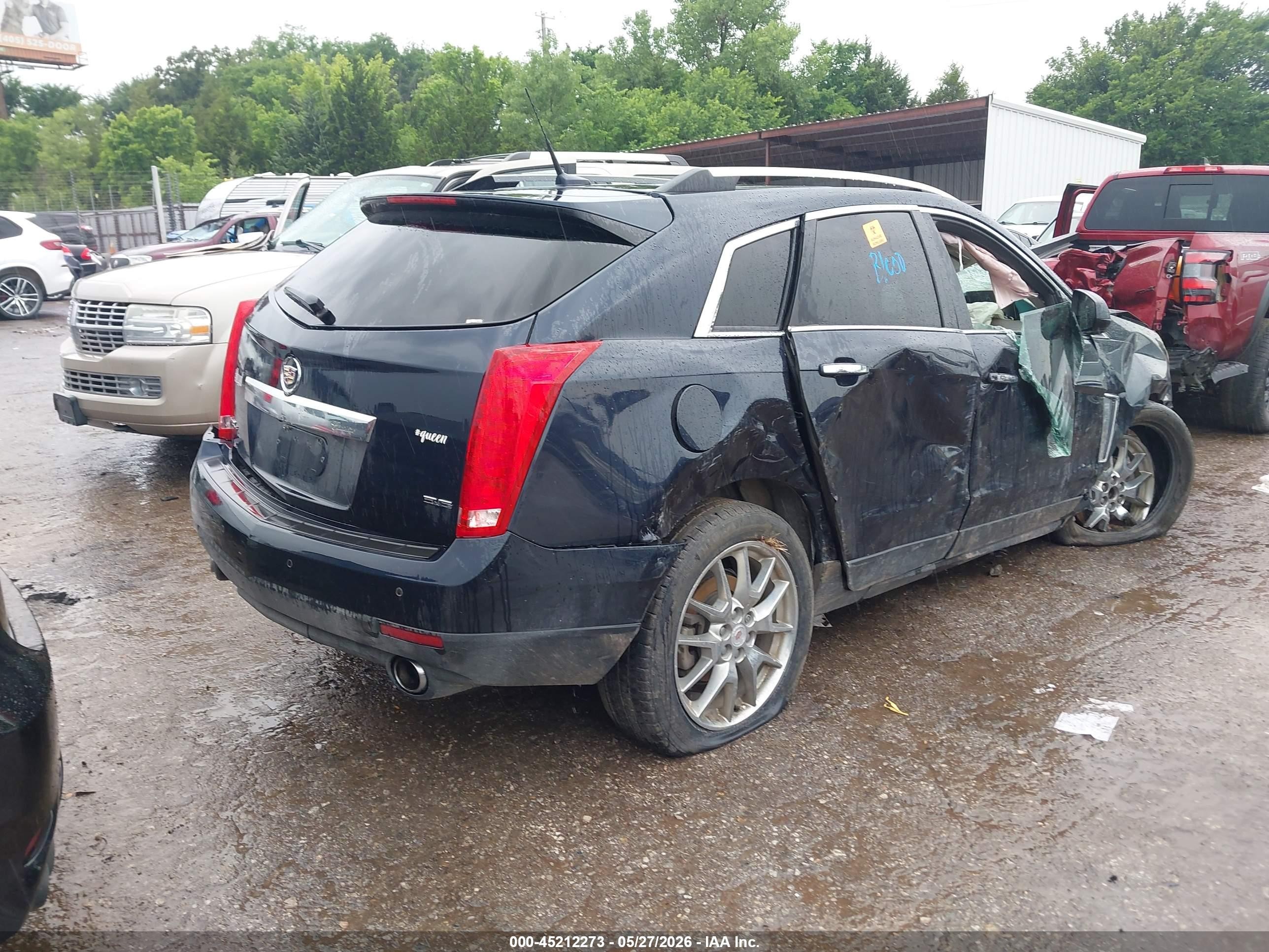 2014 Cadillac Srx Premium Collection Blue vin: 3GYFNGE30ES676952