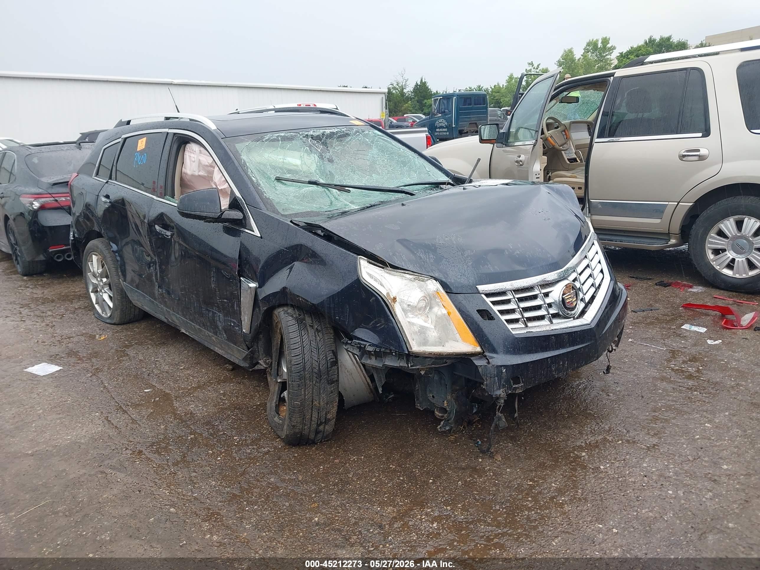 2014 Cadillac Srx Premium Collection Blue vin: 3GYFNGE30ES676952