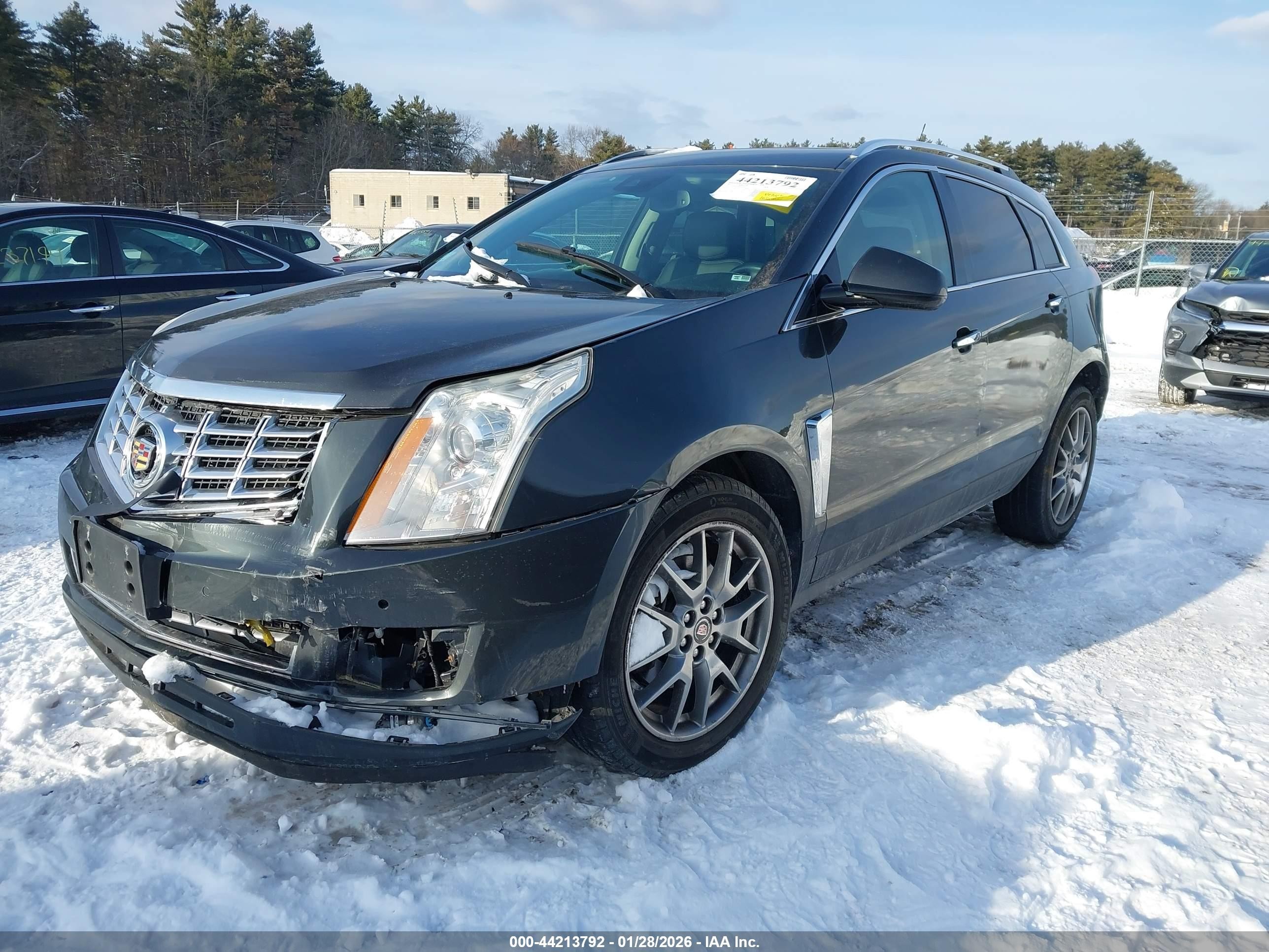 2015 Cadillac Srx Premium Collection Gray vin: 3GYFNGE30FS556425