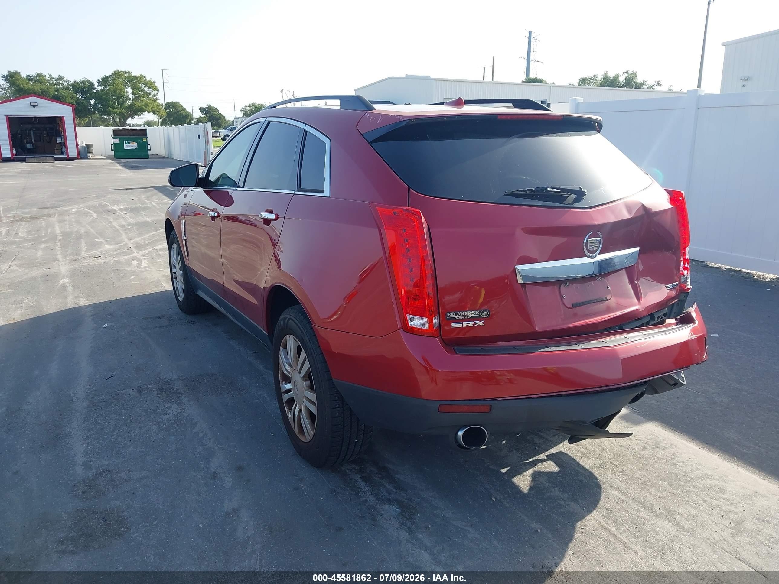 2012 Cadillac Srx Standard Red vin: 3GYFNGE31CS530301