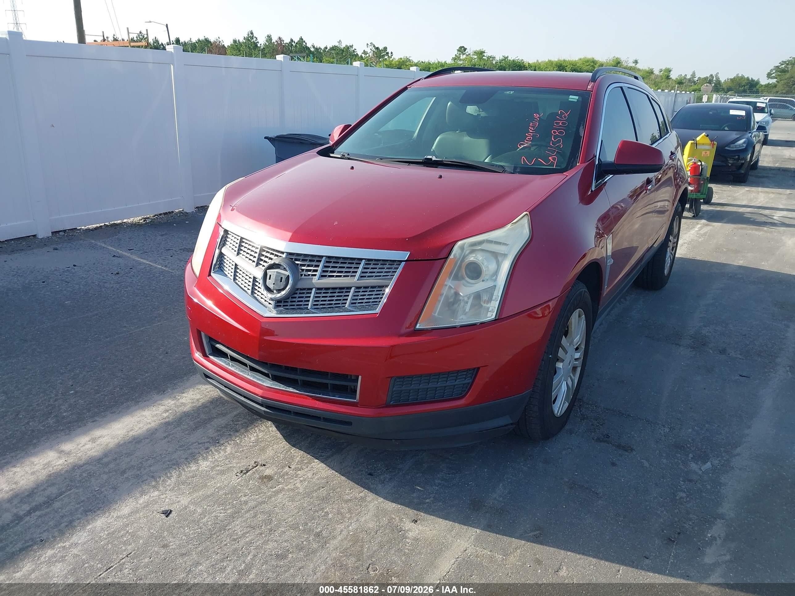 2012 Cadillac Srx Standard Red vin: 3GYFNGE31CS530301