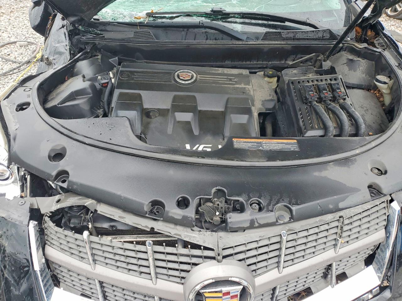 2012 Cadillac Srx Black vin: 3GYFNGE31CS627787
