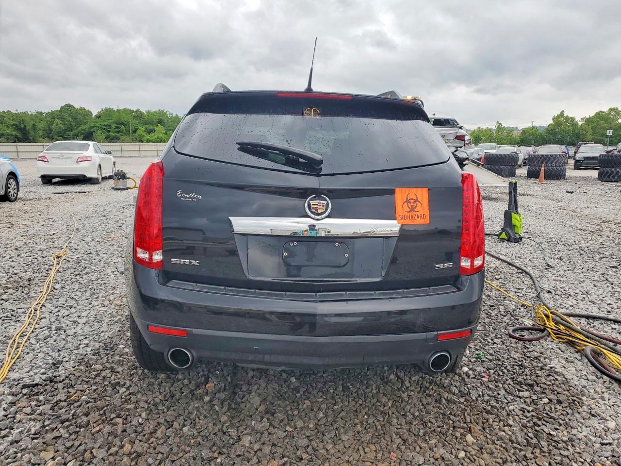 2012 Cadillac Srx Black vin: 3GYFNGE31CS627787