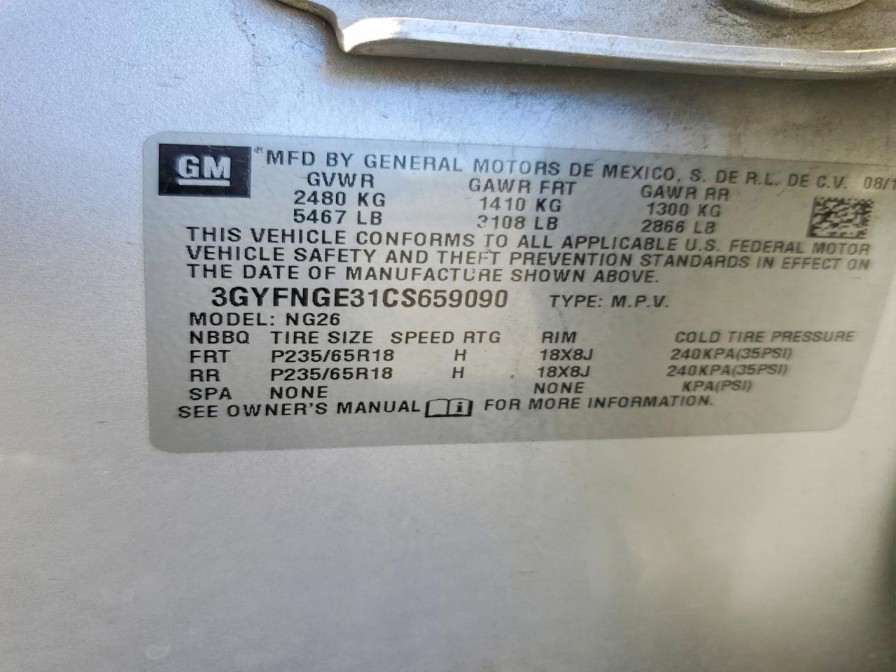 2012 Cadillac Srx Серебряный vin: 3GYFNGE31CS659090