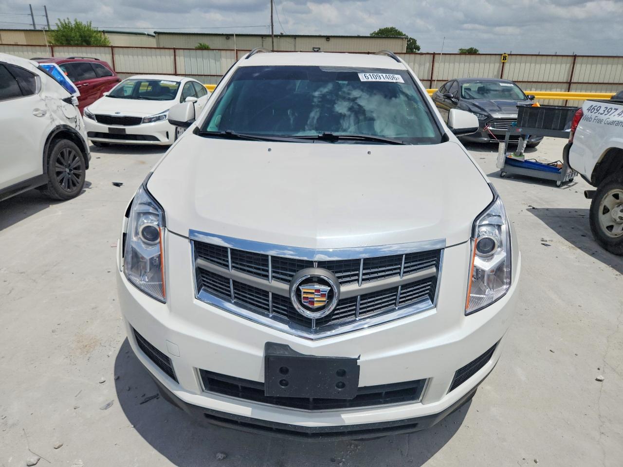 2012 Cadillac Srx White vin: 3GYFNGE32CS526726