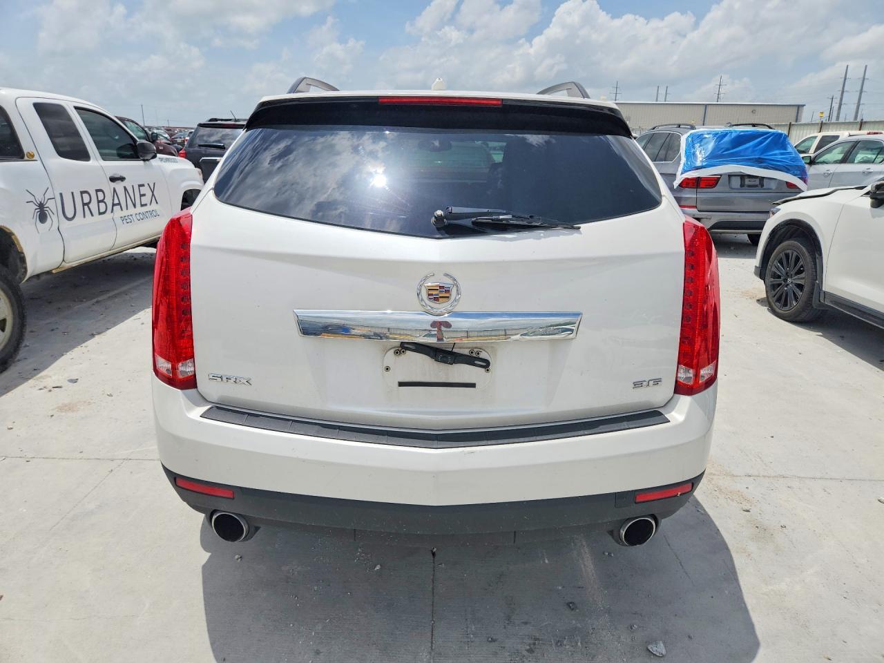 2012 Cadillac Srx White vin: 3GYFNGE32CS526726
