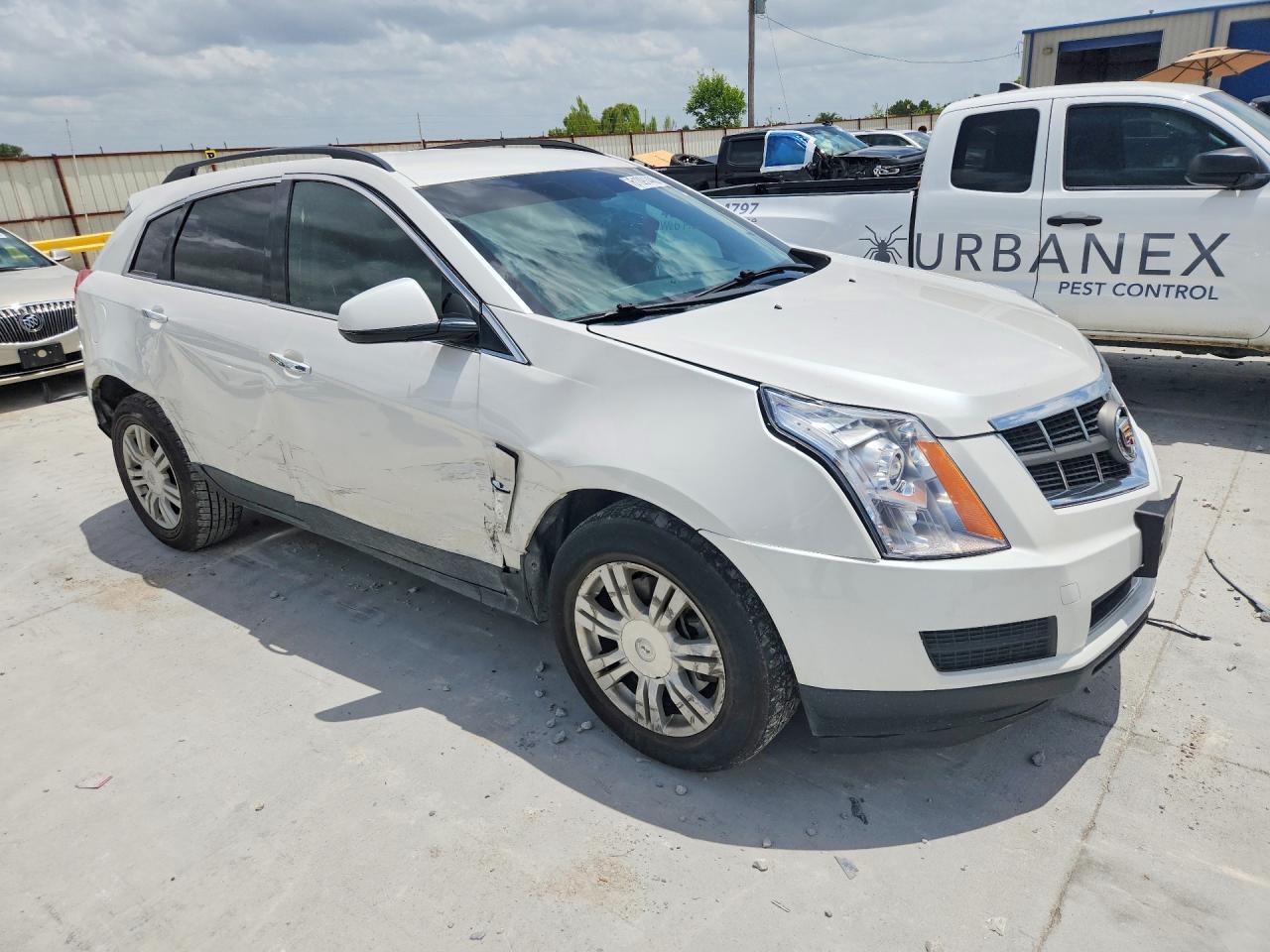 2012 Cadillac Srx White vin: 3GYFNGE32CS526726