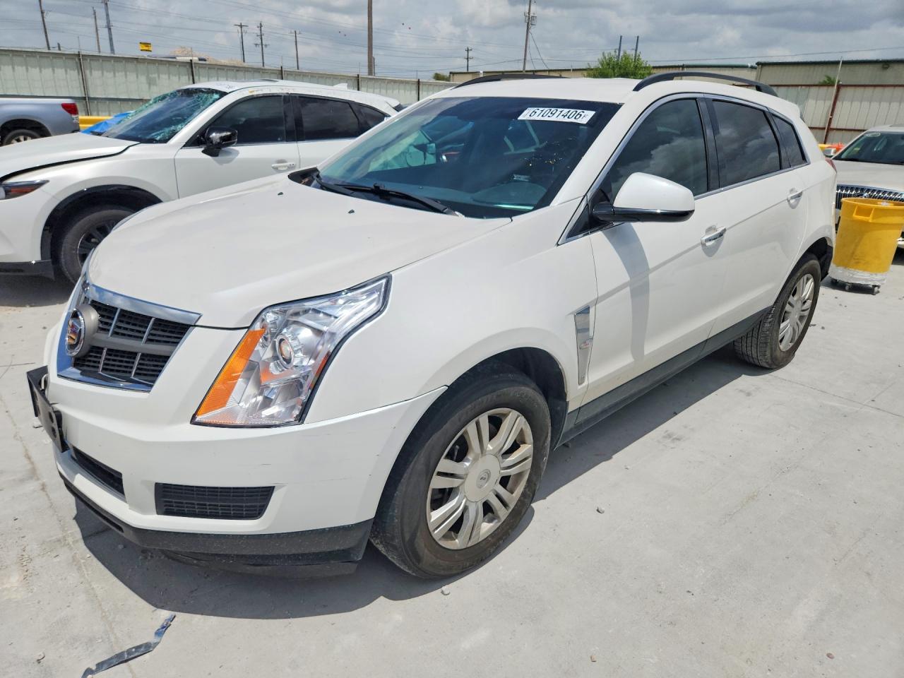 2012 Cadillac Srx White vin: 3GYFNGE32CS526726