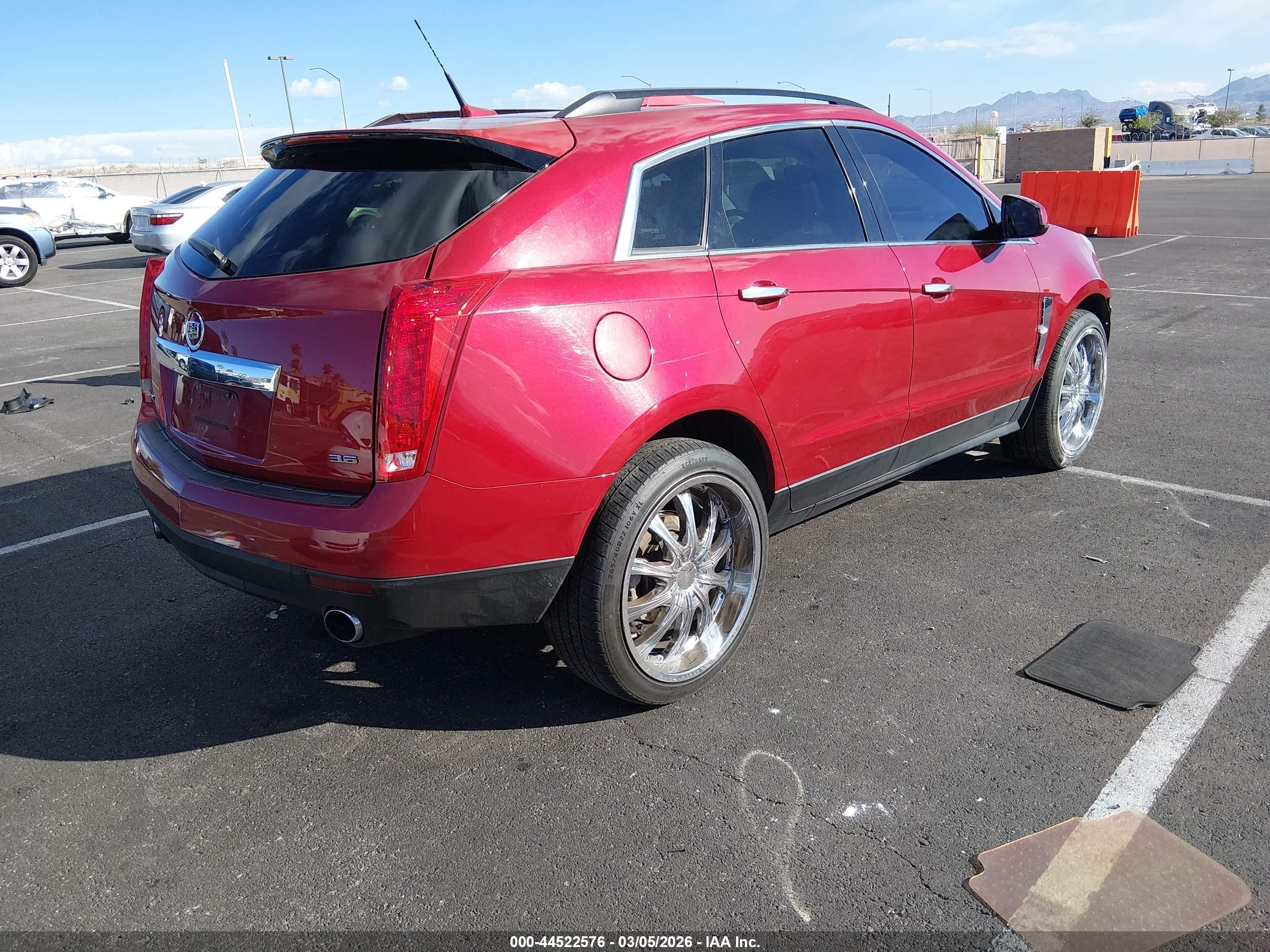 2012 Cadillac Srx Standard Red vin: 3GYFNGE33CS520238